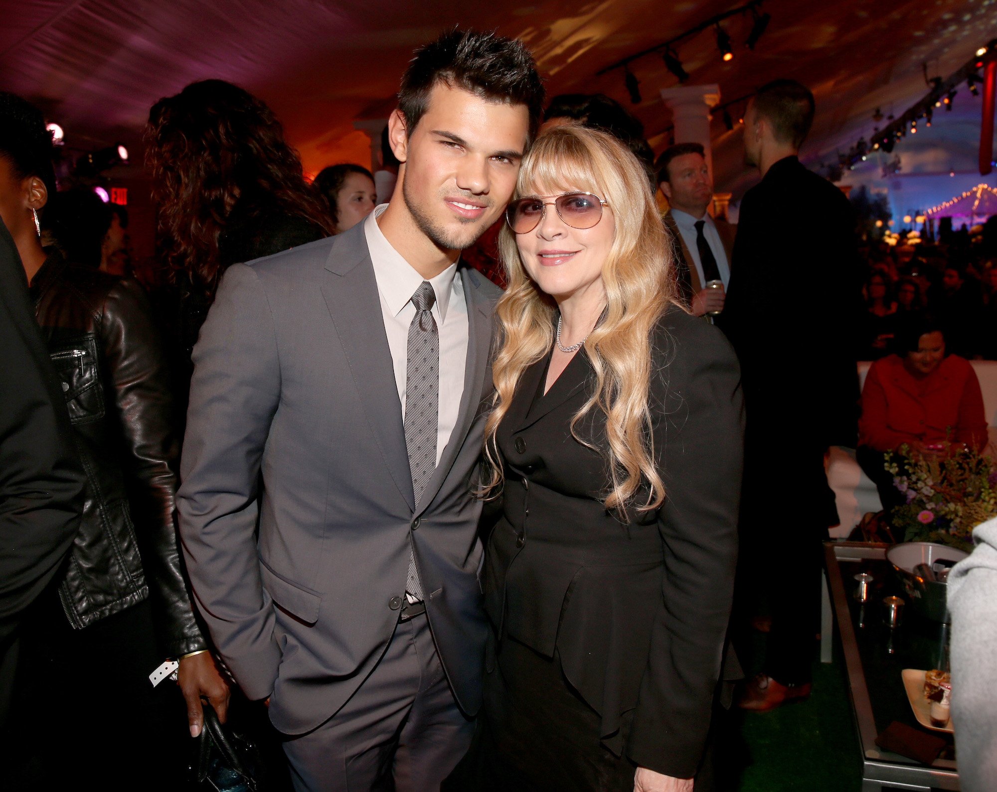 Taylor Lautner and Stevie Nicks at the premiere of 'The Twilight Saga: Breaking Dawn - Part 2' after-party on Nov. 12, 2012.