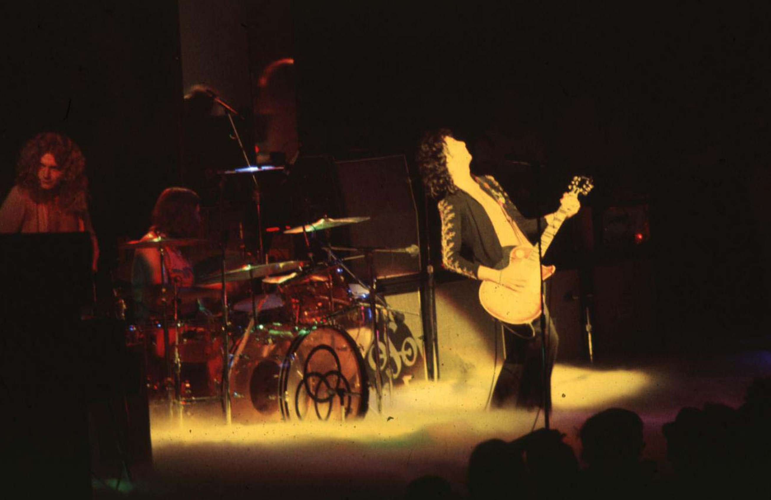 Led Zeppelin on stage in 1973