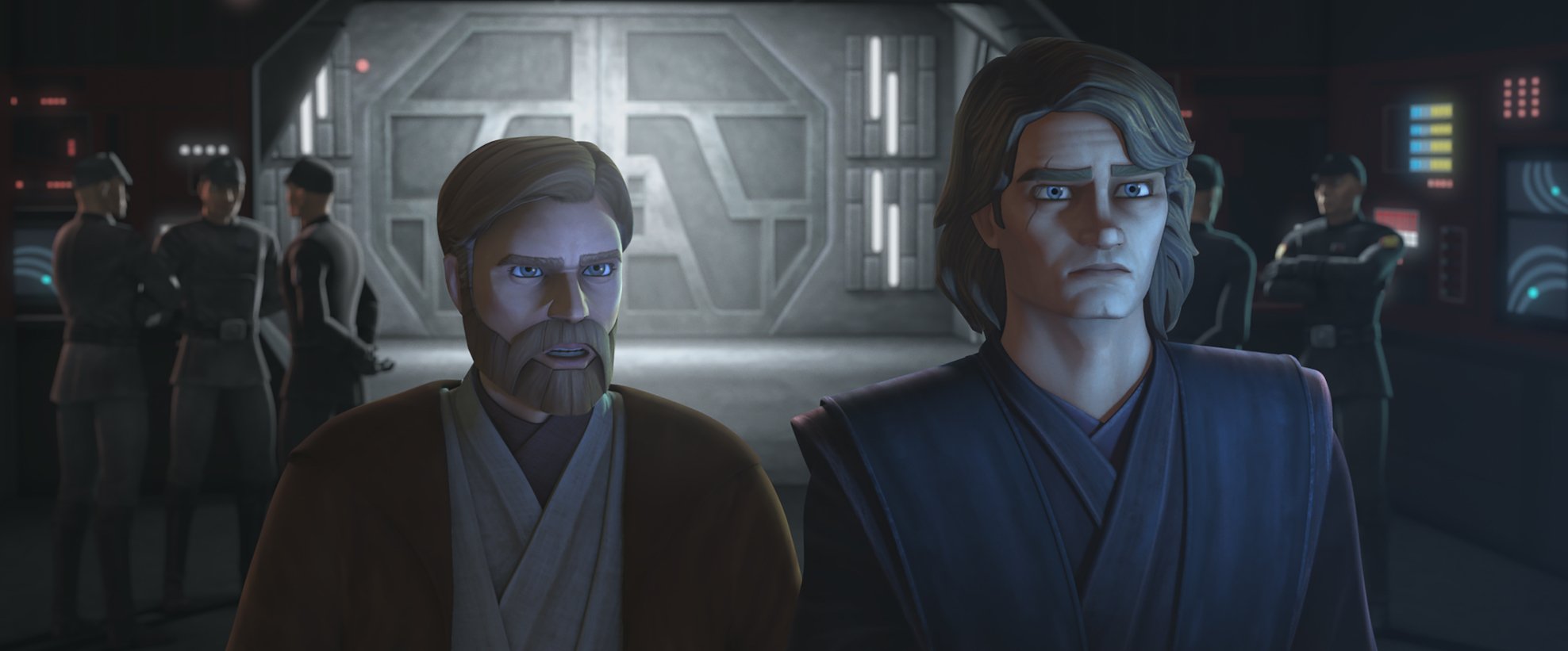 Obi-Wan Kenobi and Anakin Skywalker in 'The Clone Wars' Season 7.