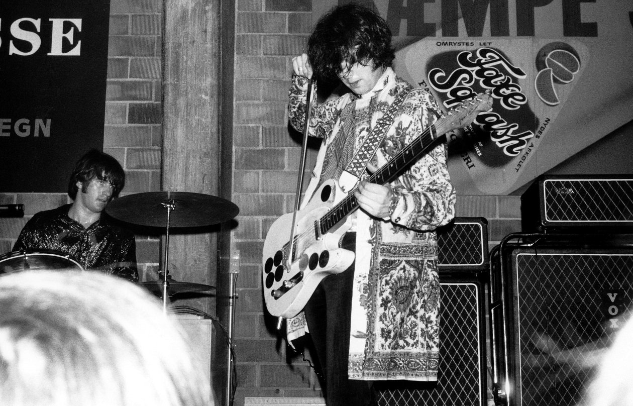 Jimmy Page performing with The Yardbirds in 1967