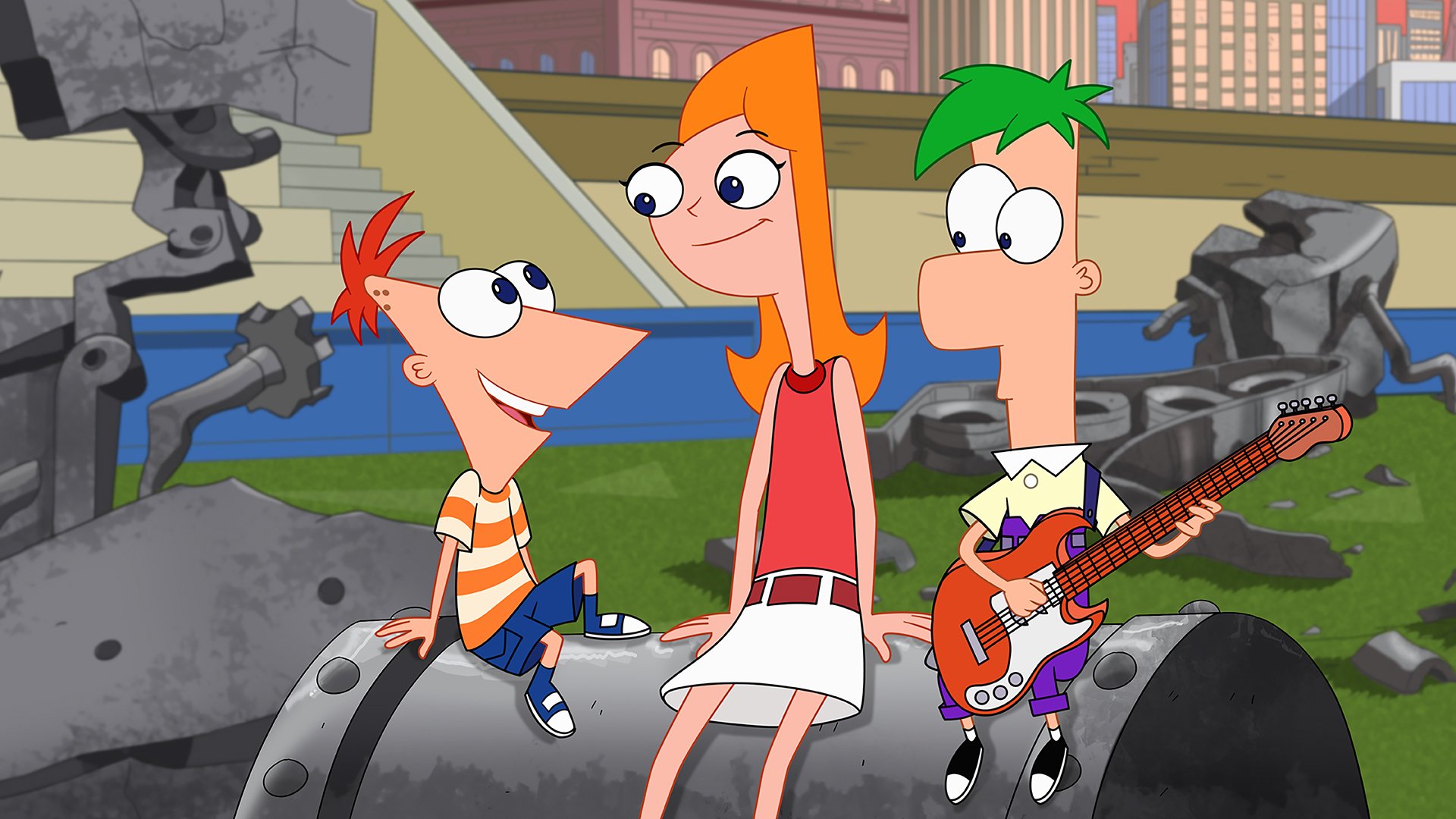 Phineas, Candace, and Ferb in the new Disney+ original movie 'Phineas and Ferb The Movie: Candace Against the Universe.'