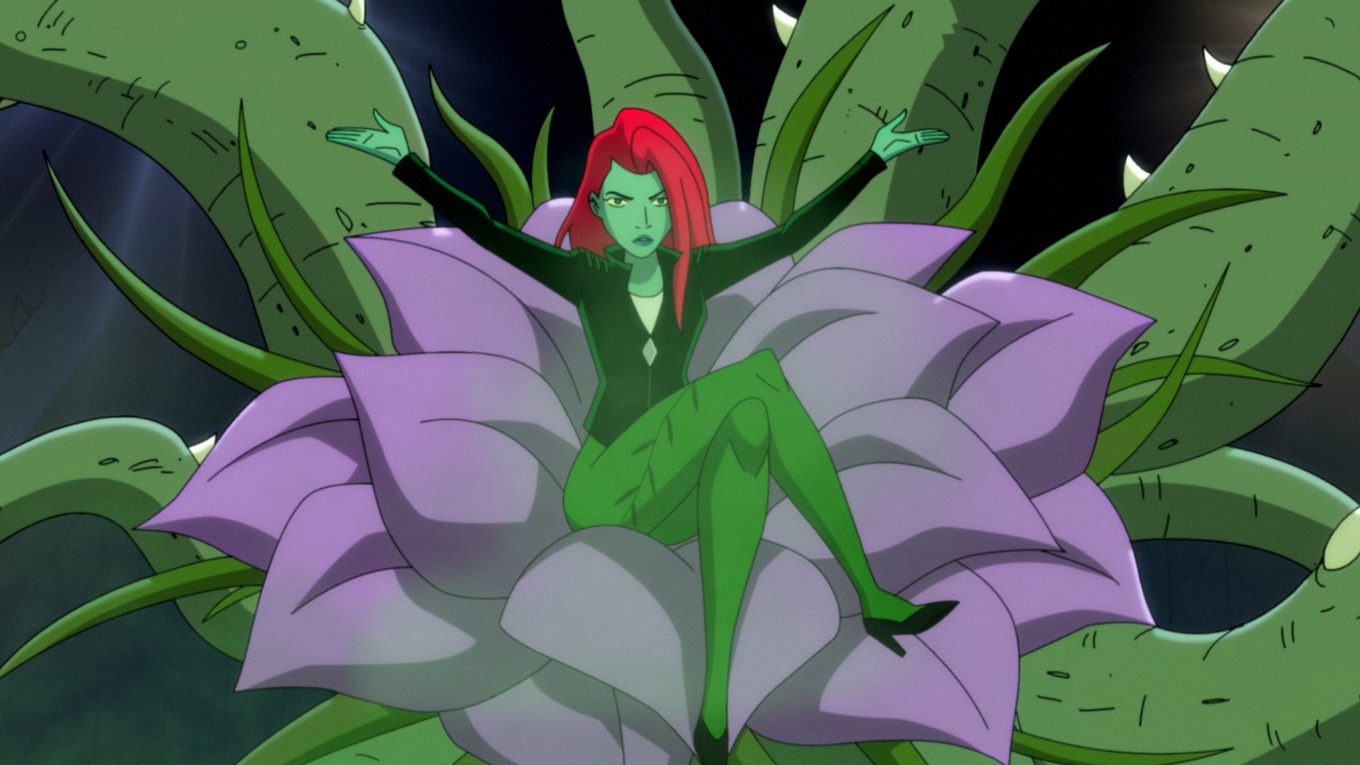 Poison Ivy in a flower, Season 1 of 'Harley Quinn'
