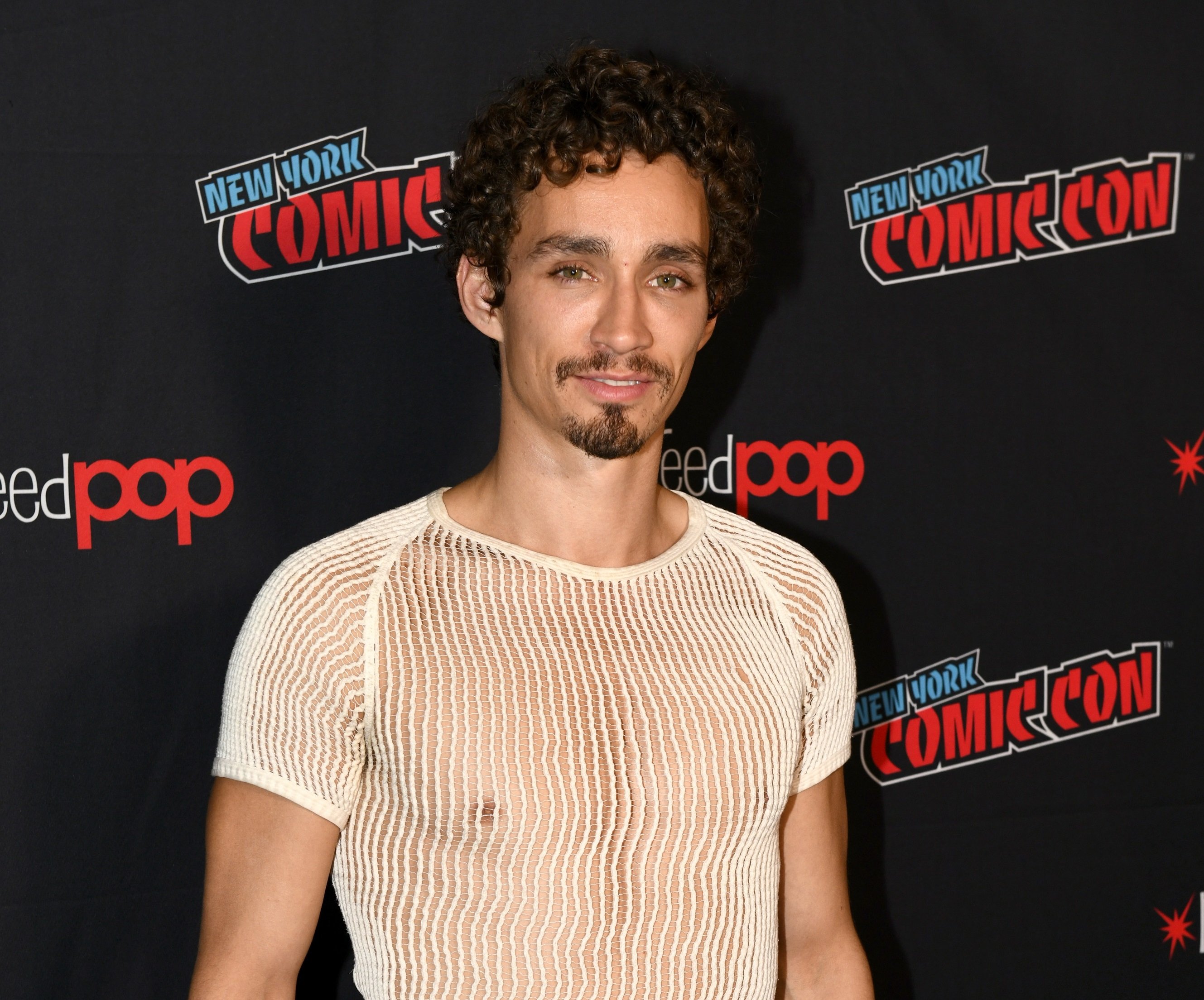 Robert Sheehan attends the Mortal Engines panel during New York Comic Con 2018 at The Hulu Theater at Madison Square Garden on October 5, 2018 in New York City.  