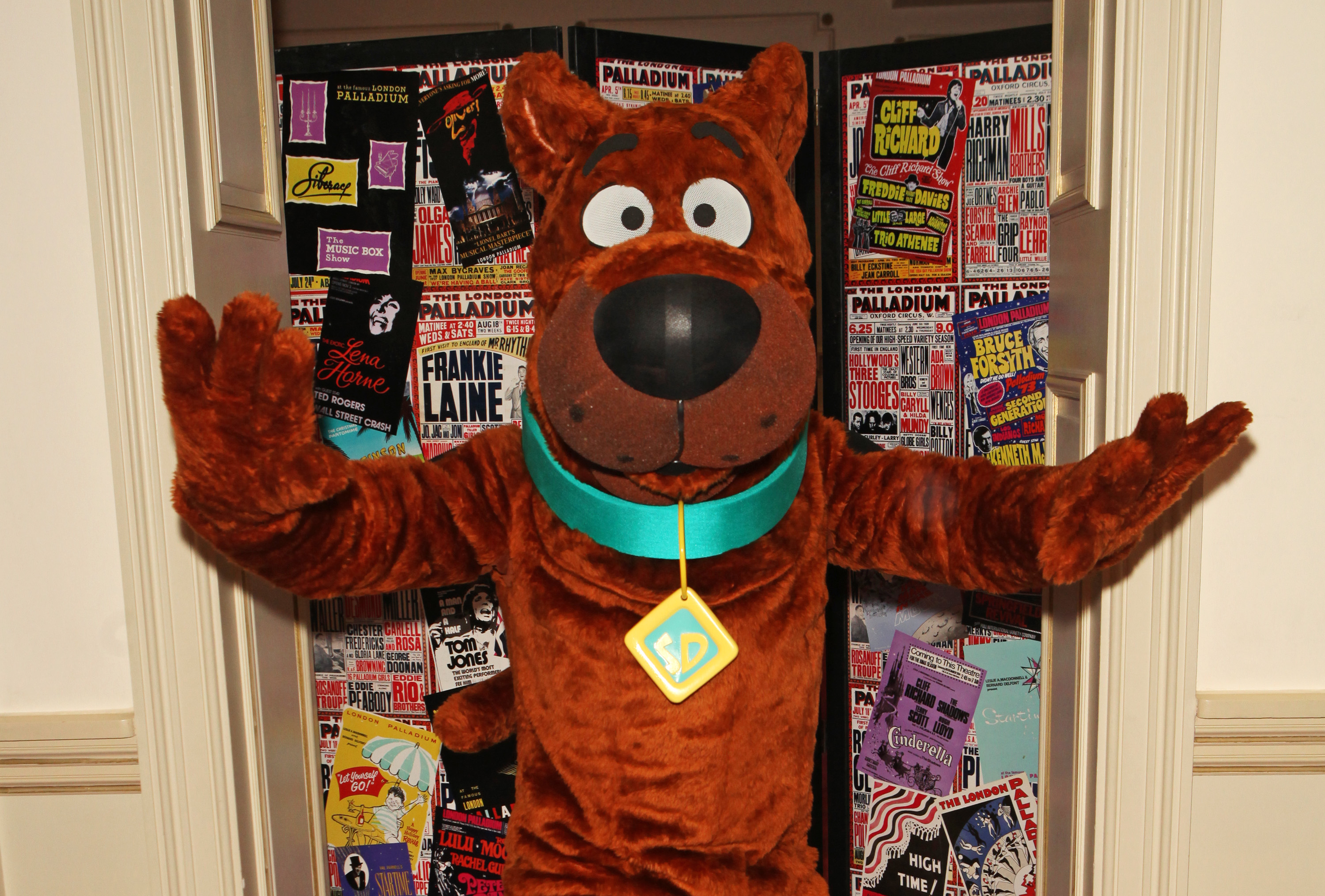 Someone in a Scooby-Doo costume
