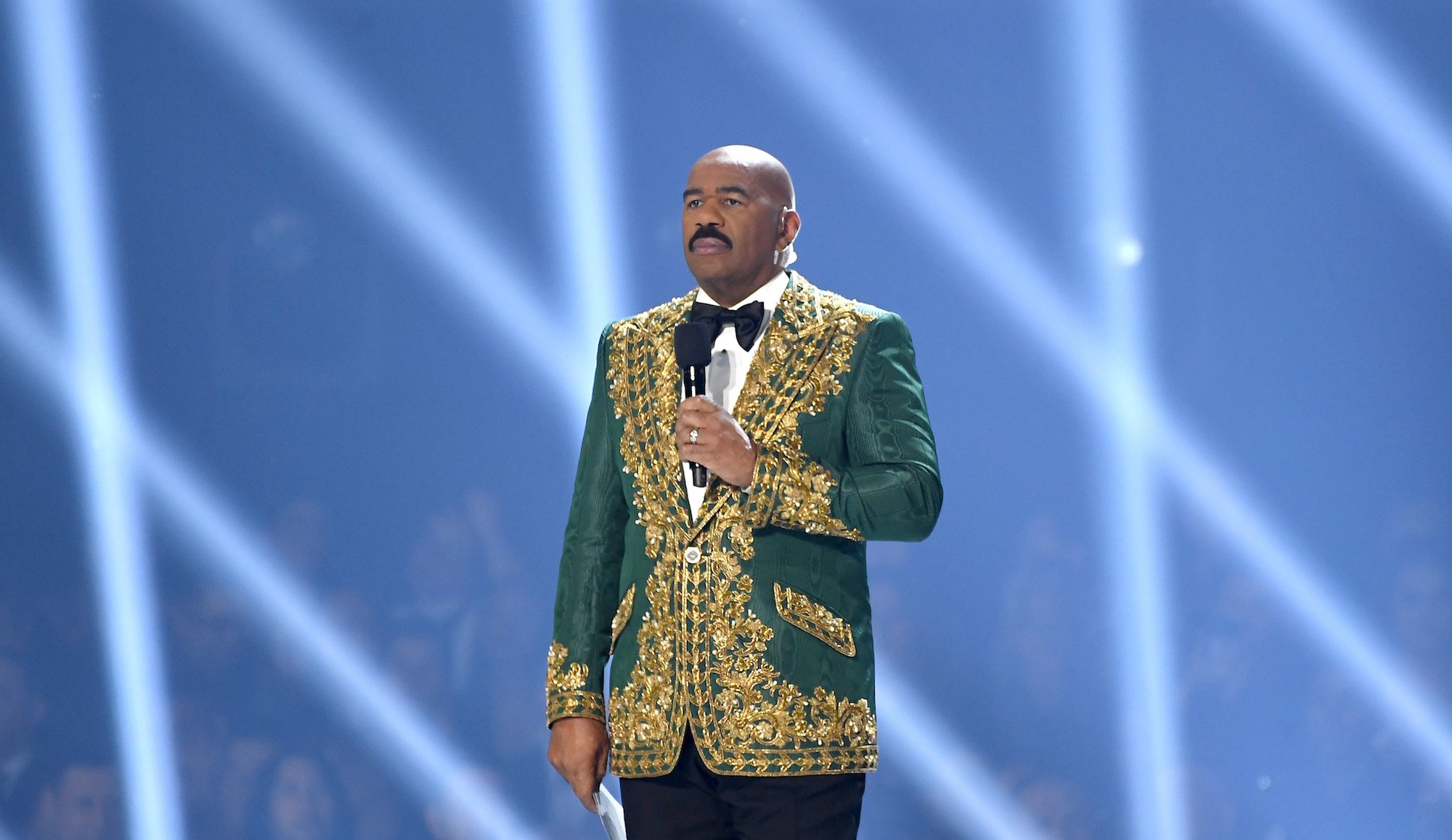 Steve Harvey speaks onstage