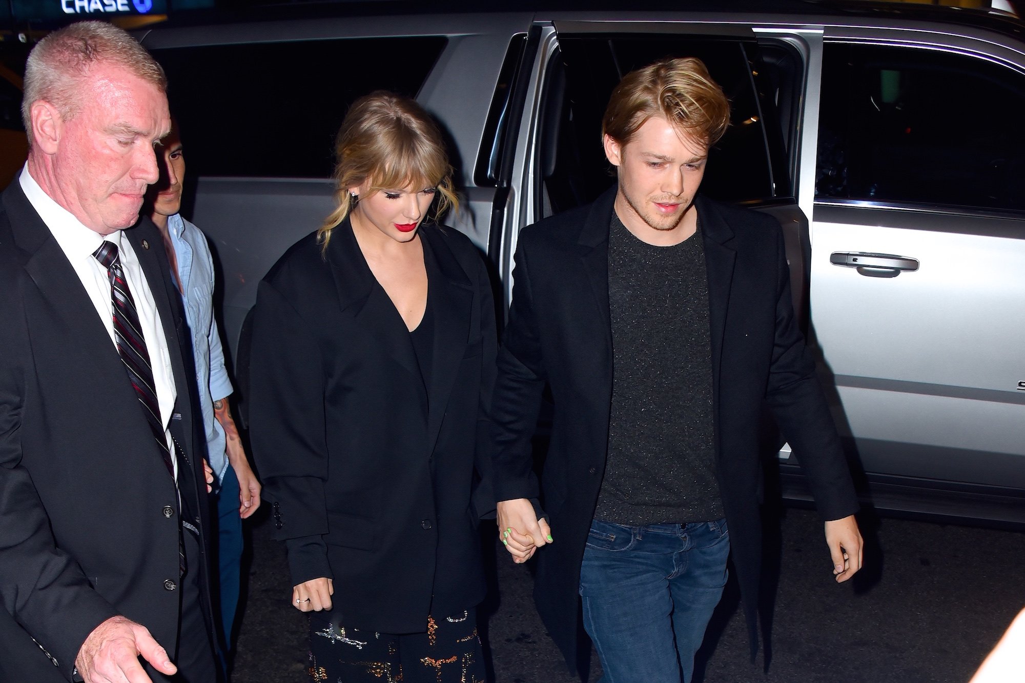 Taylor Swift and Joe Alwyn at Zuma restaurant on  October 6, 2019 in New York City.