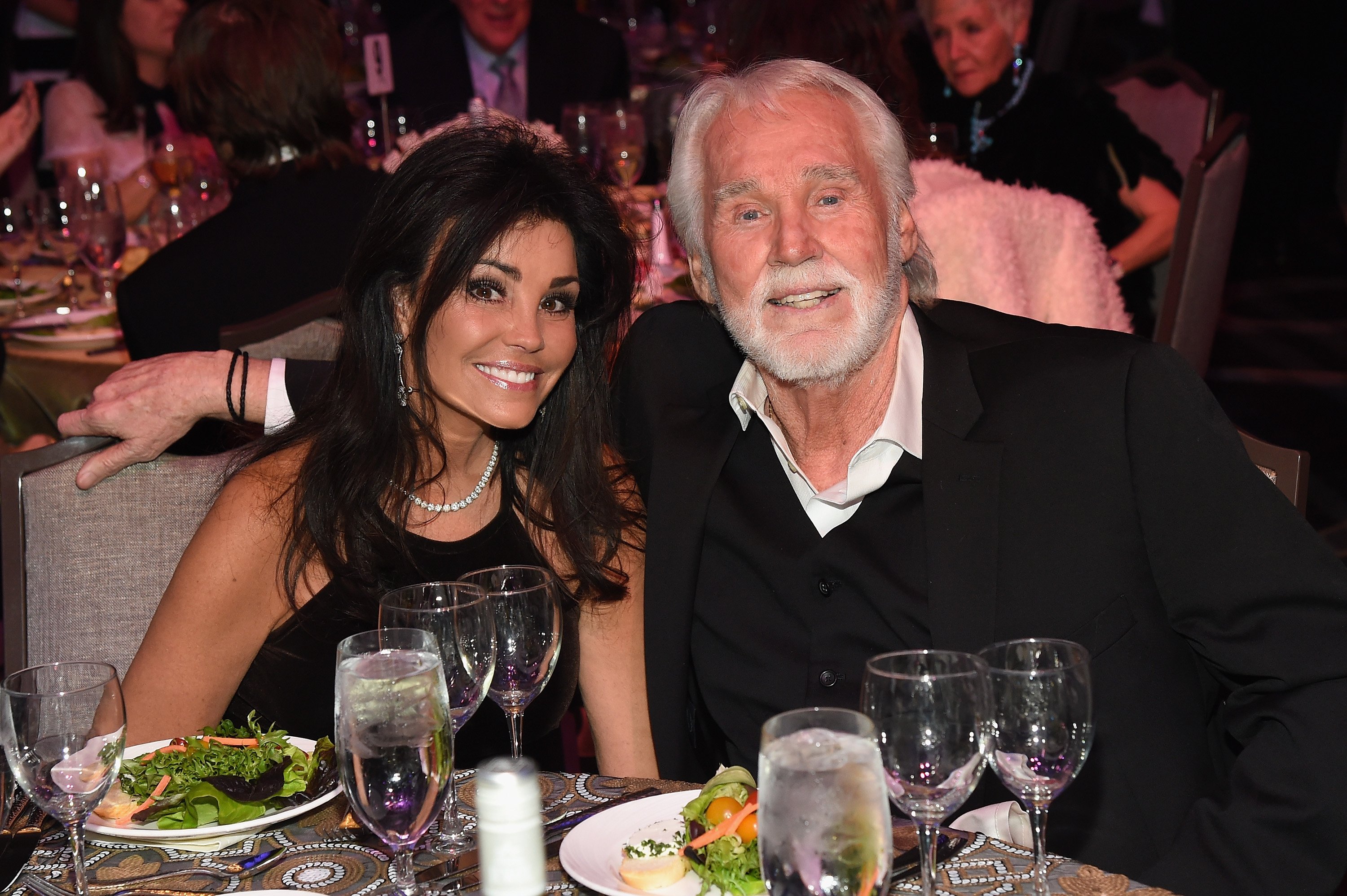 Wanda Miller and Kenny Rogers | Rick Diamond/Getty Images for T.J. Martell