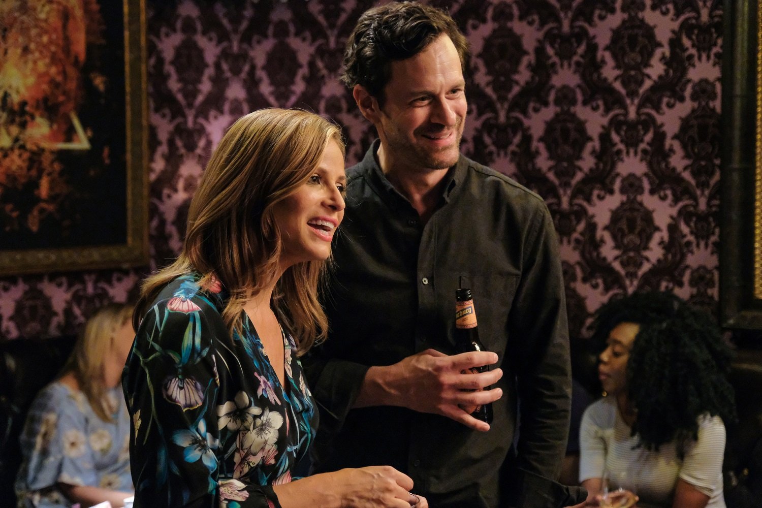 Andrea Savage and Tom Everett Scott