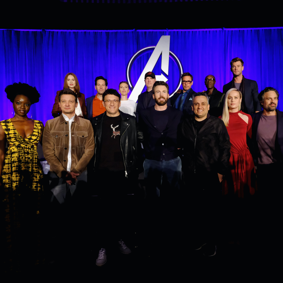 Kevin Feige and the cast of 'Avengers: Endgame'