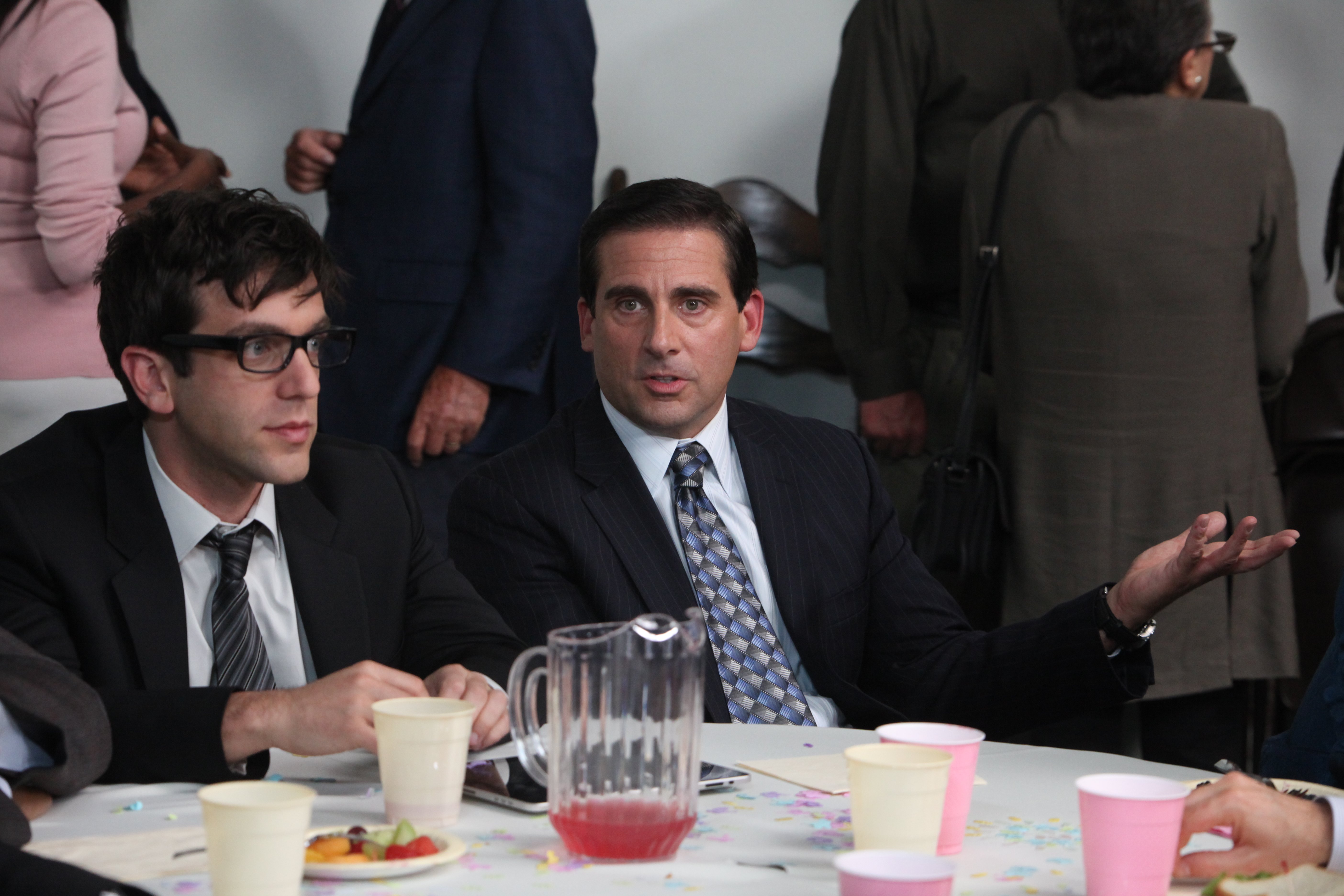 BJ Novak and Steve Carell as Ryan and Michael on 'The Office'