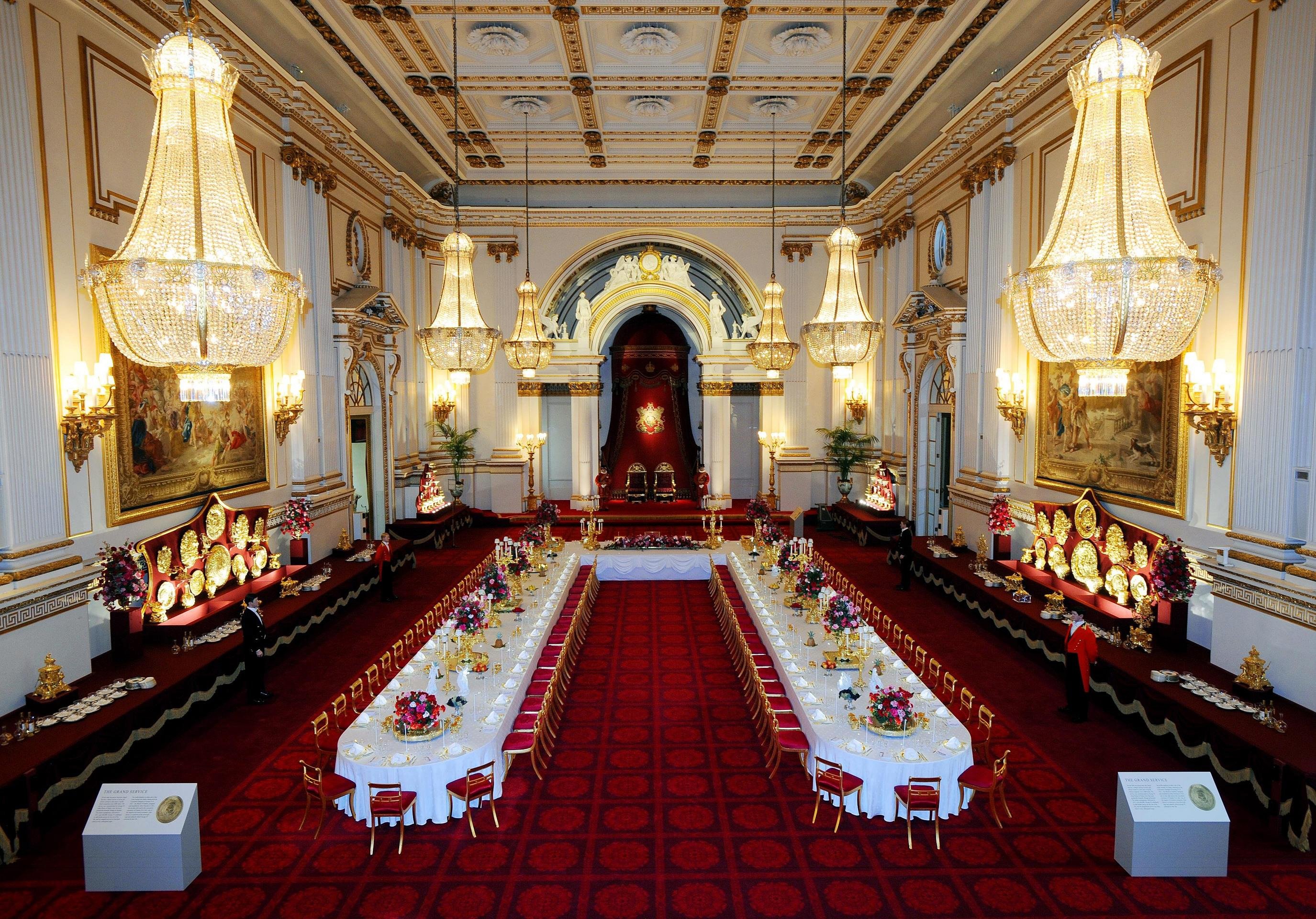 Ballroom inside Buckingham Palace