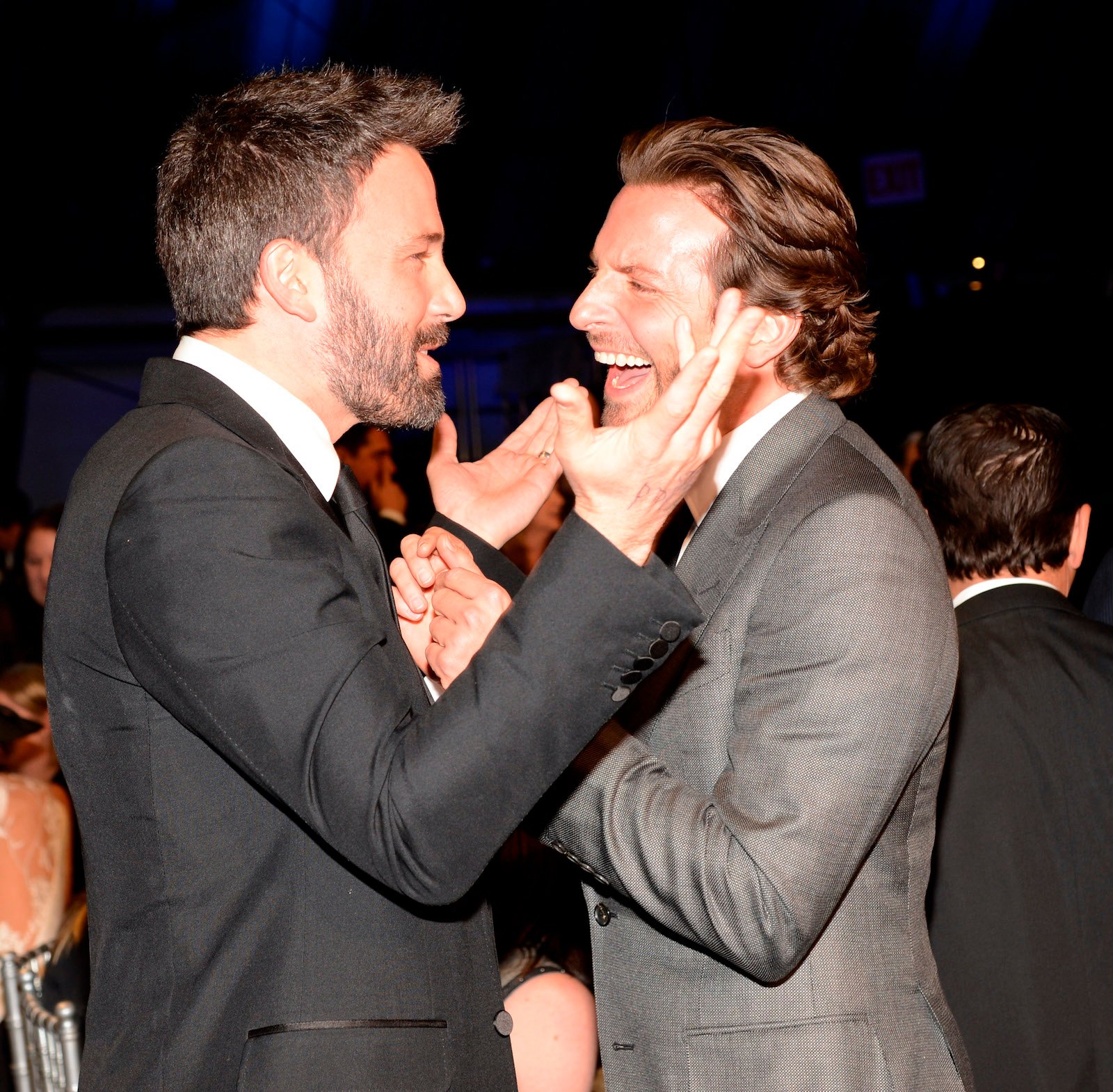 Ben Affleck and Bradley Cooper talk at the 2013 Critics' Choice Movie Awards