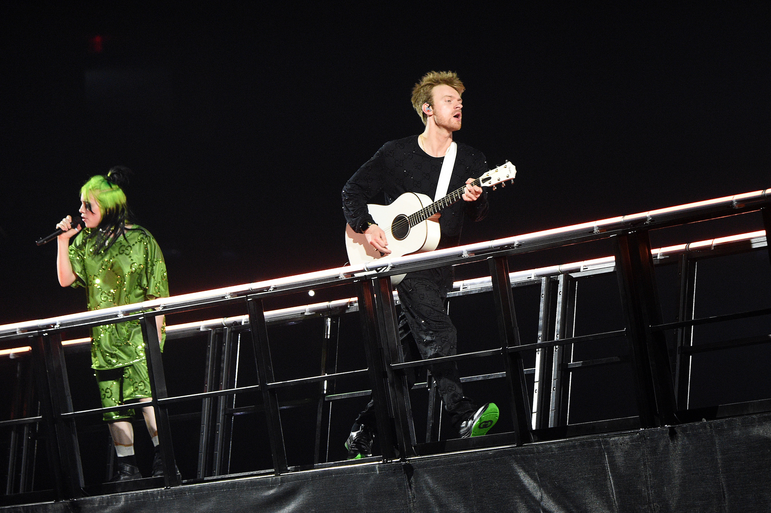 Billie Eilish and Finneas O'Connell perform live