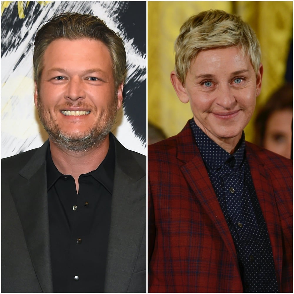 Blake Shelton and Ellen DeGeneres