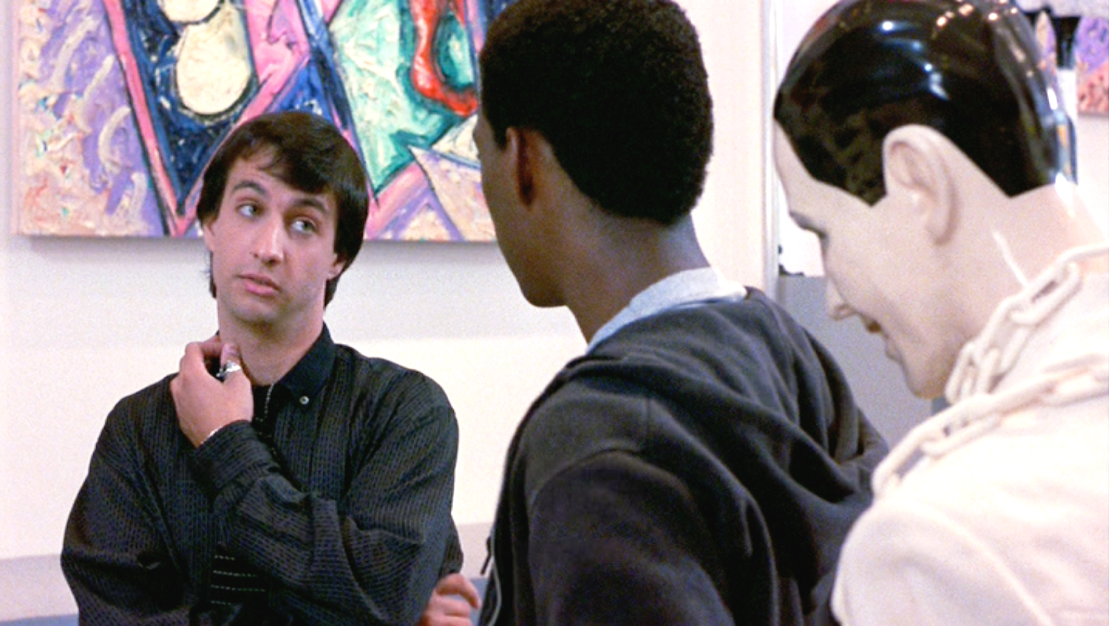 Bronson Pinchot and Eddie Murphy in 'Beverly Hills Cop'