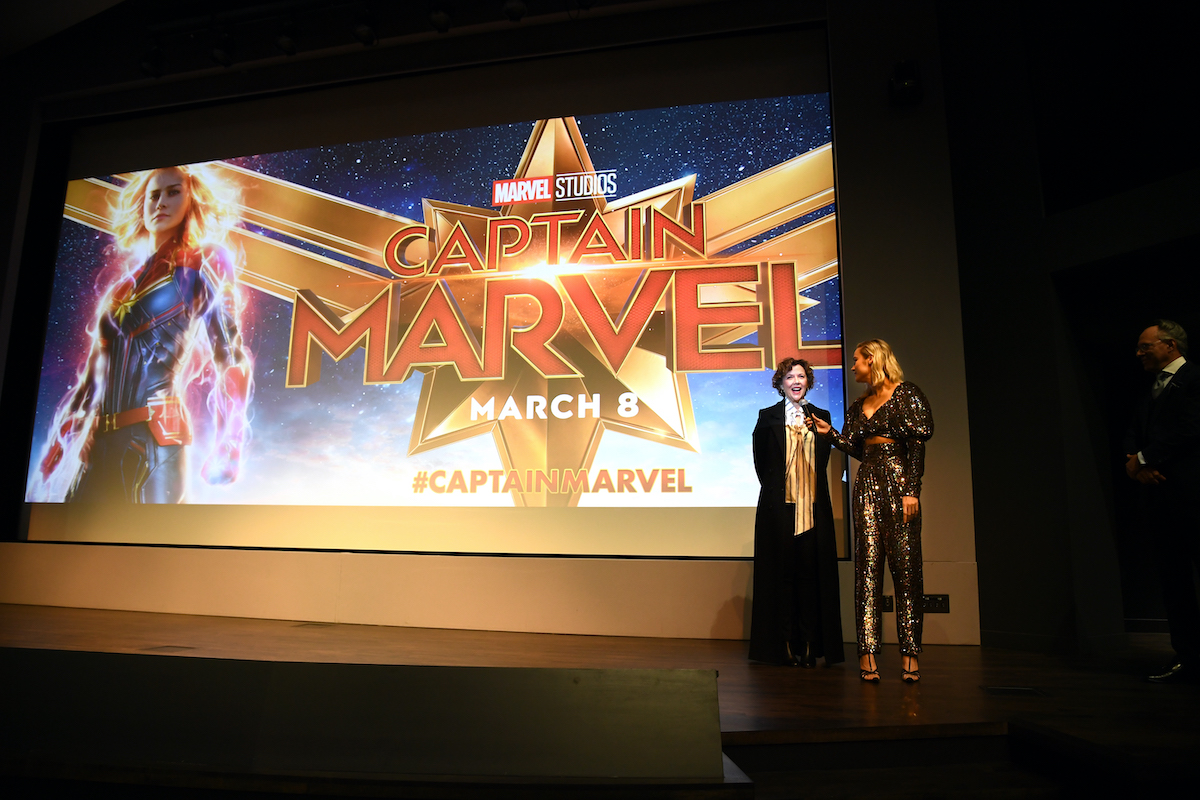 Annette Bening and Brie Larson at the 'Captain Marvel' special screening