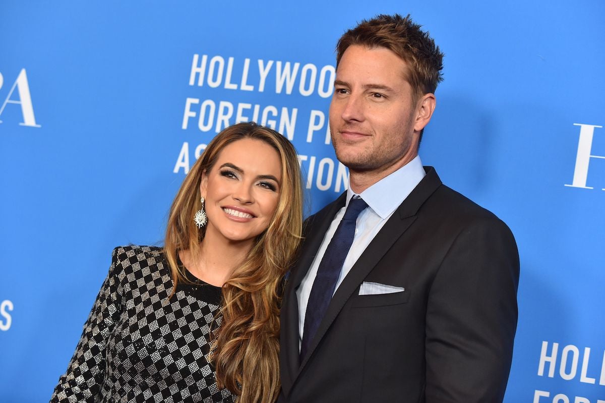 Justin Hartley and wife US actress Chrishell Stause