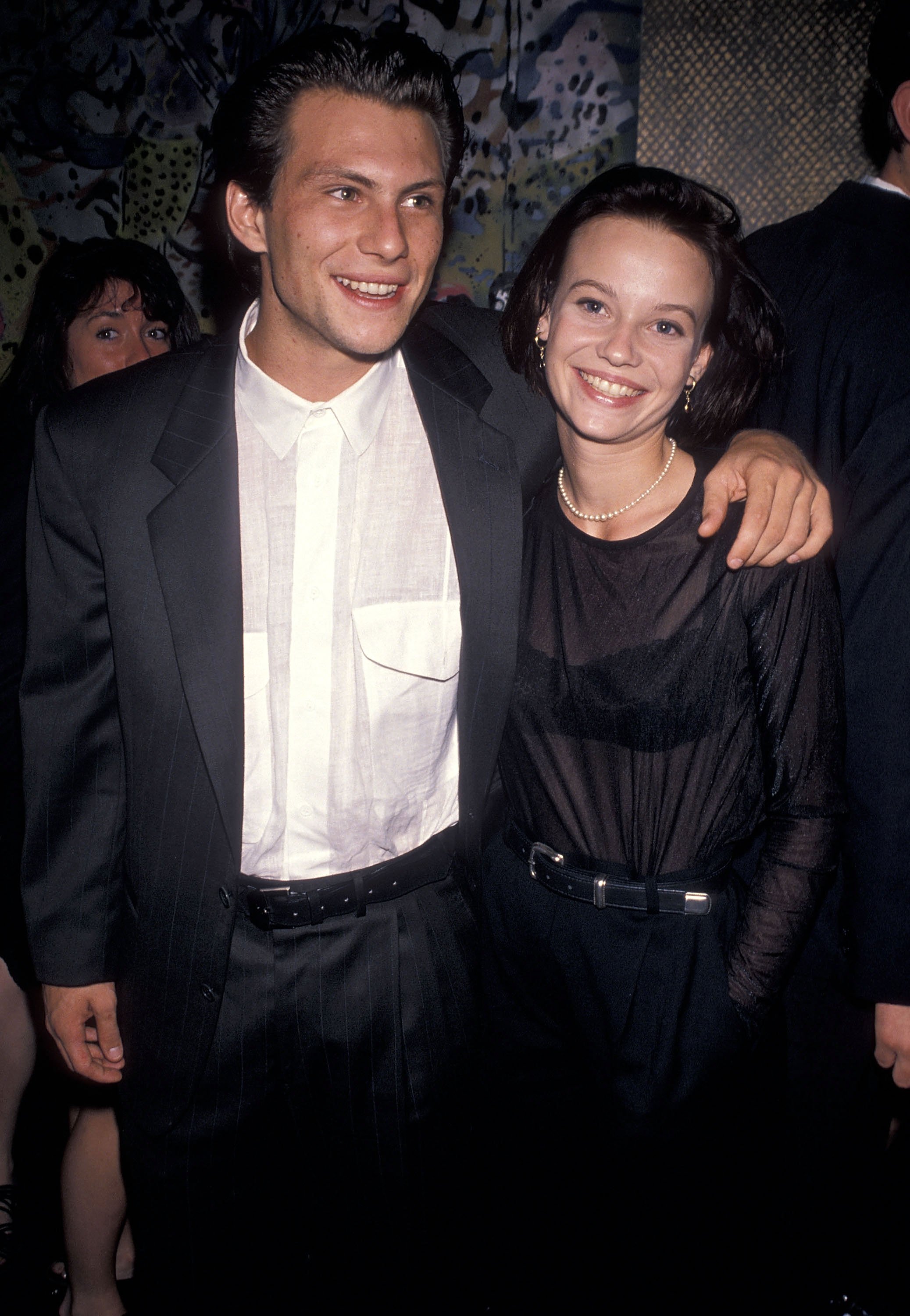 Christian Slater and Samantha Mathis