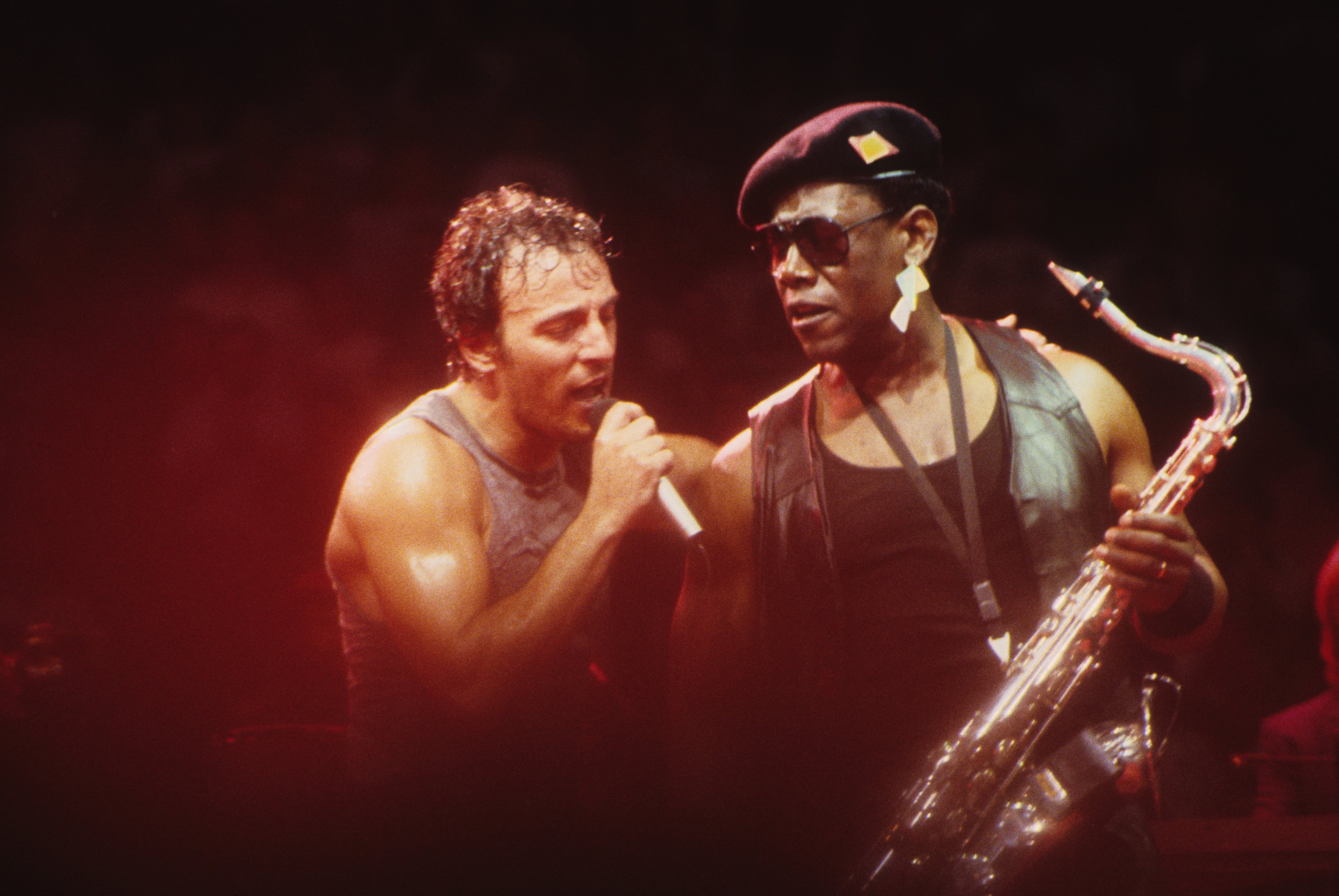 Clarence Clemons and Bruce Springsteen