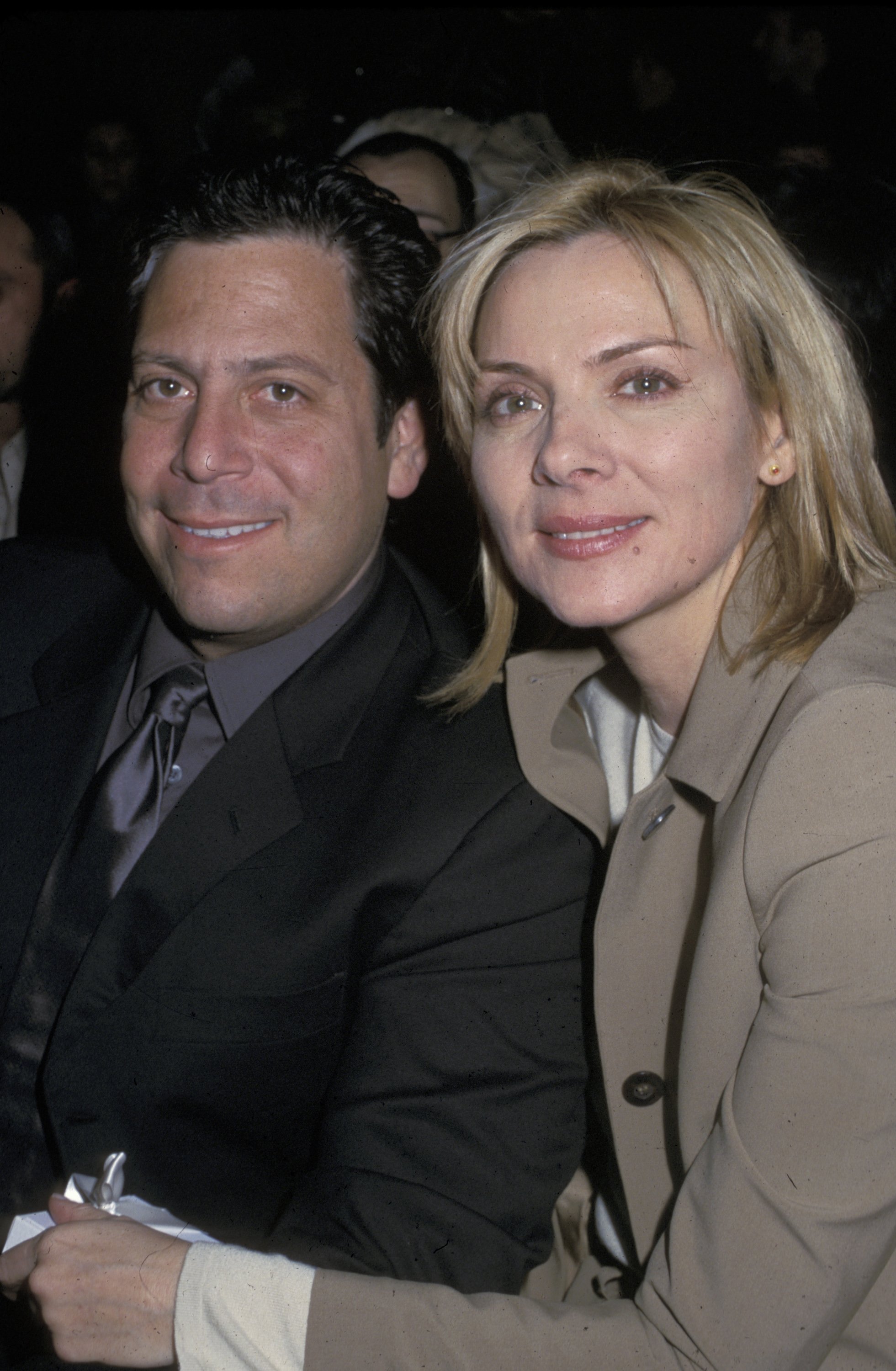 Darren Star and Kim Cattrall during Mercedes-Benz Fashion Wee