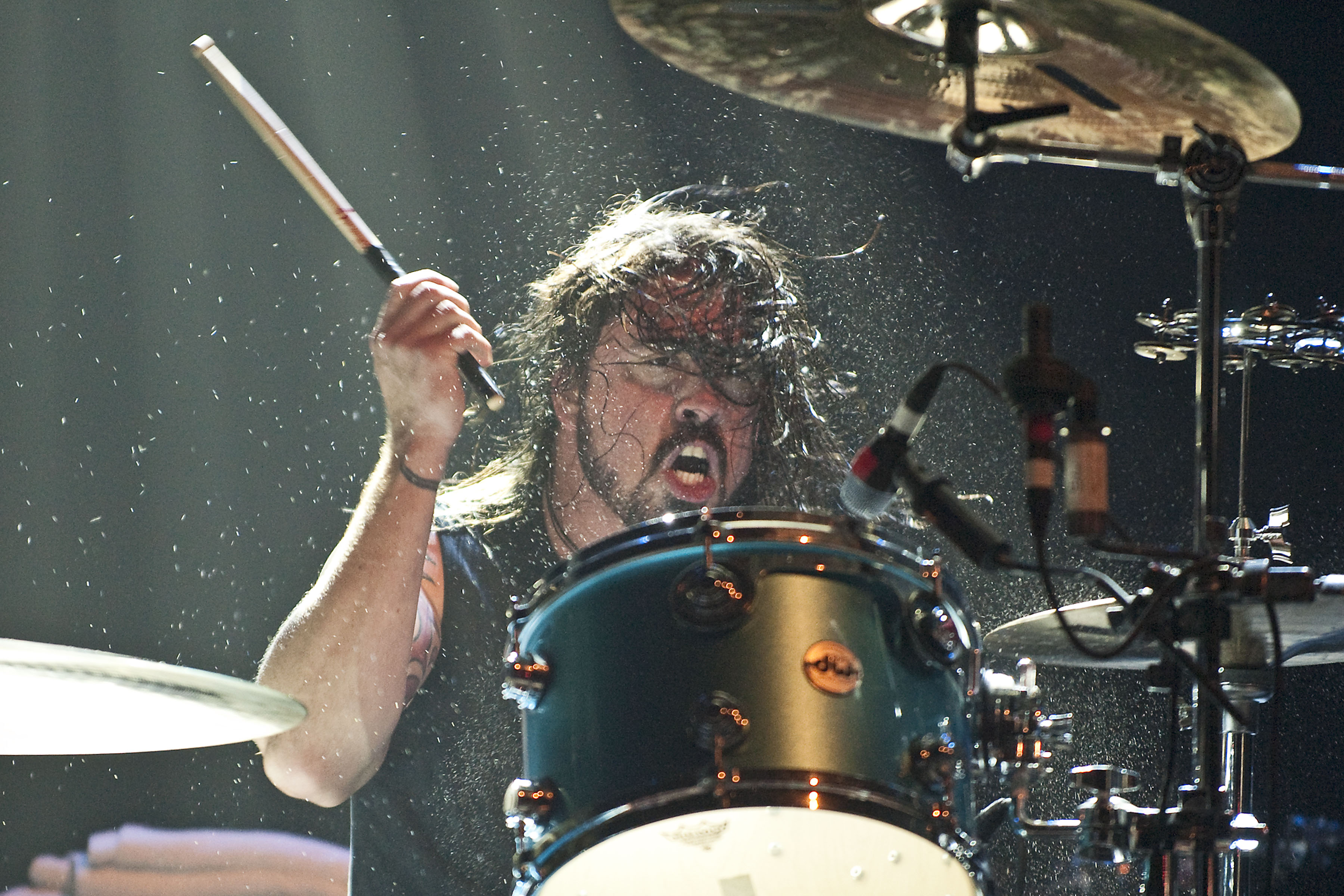 Dave Grohl performs with Them Crooked Vultures