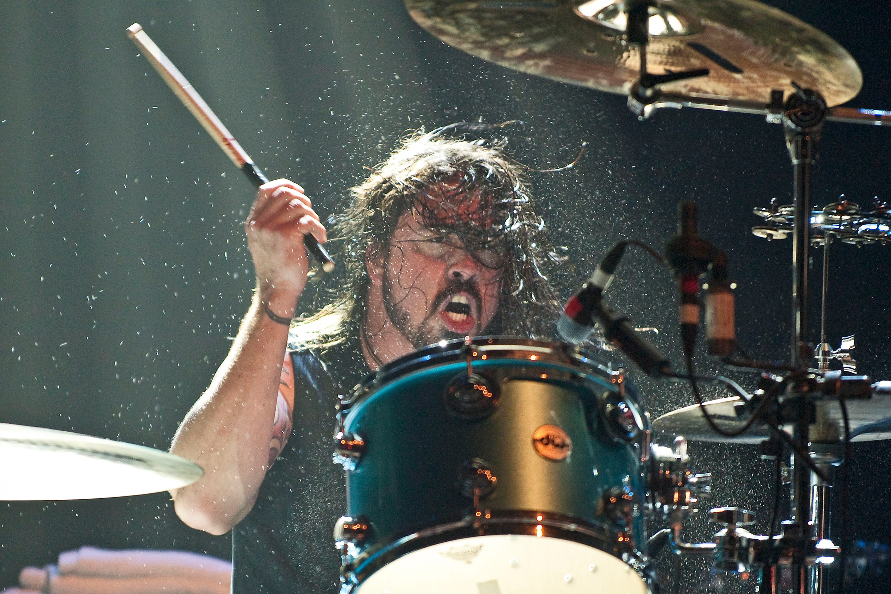 Dave Grohl performs with Them Crooked Vultures