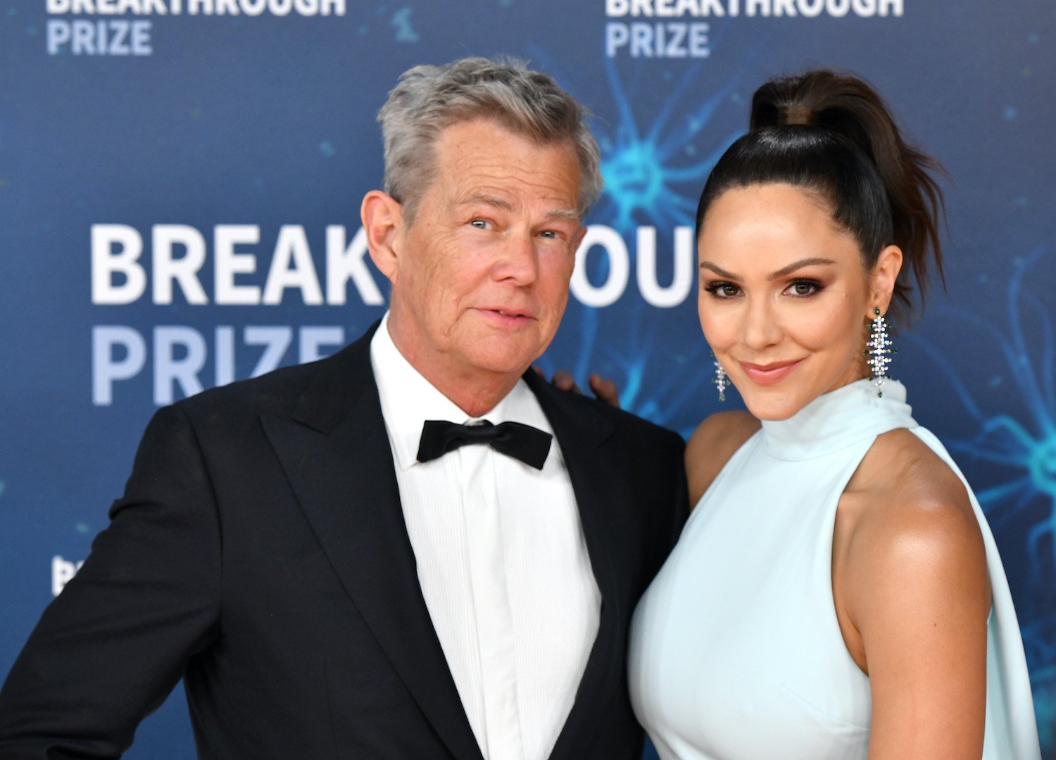 David Foster and Katharine McPhee attend the 2020 Breakthrough Prize 