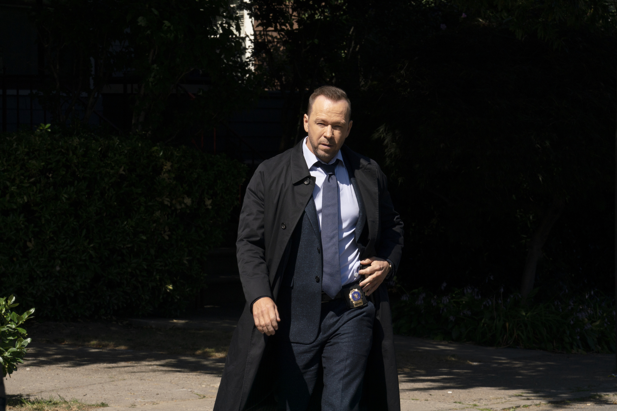 Donnie Wahlberg as Danny Reagan on 'Blue Bloods' turned to the side