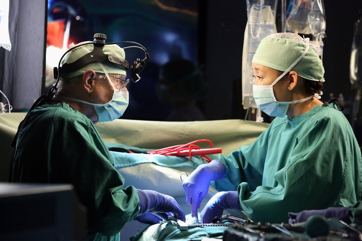 'Grey's Anatomy' Stars William Daniels and Sandra Oh as Dr. Thomas and Cristina Yang