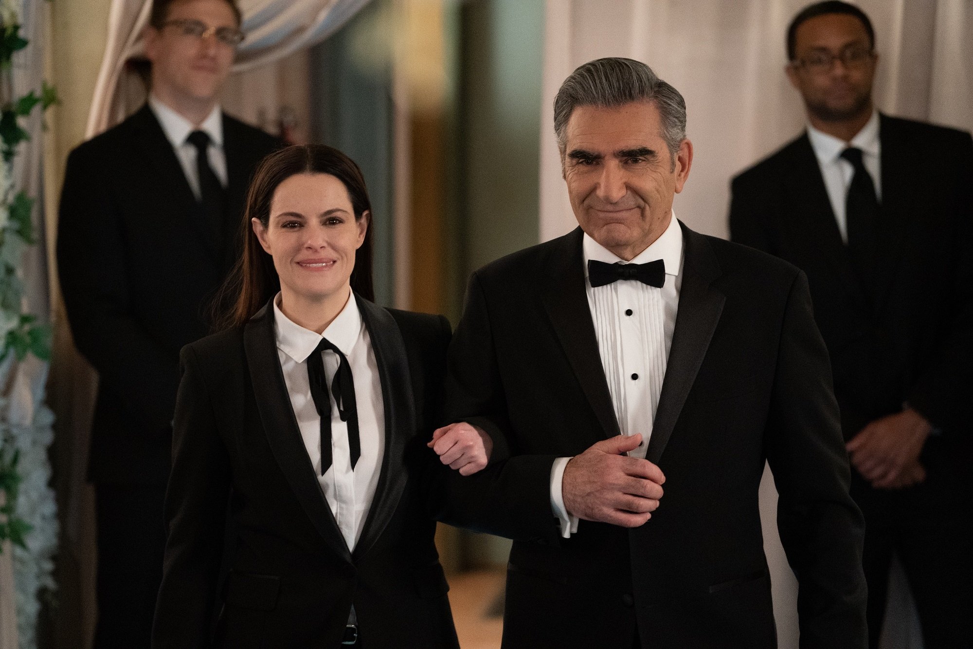 Eugene Levy and Emily Hampshire