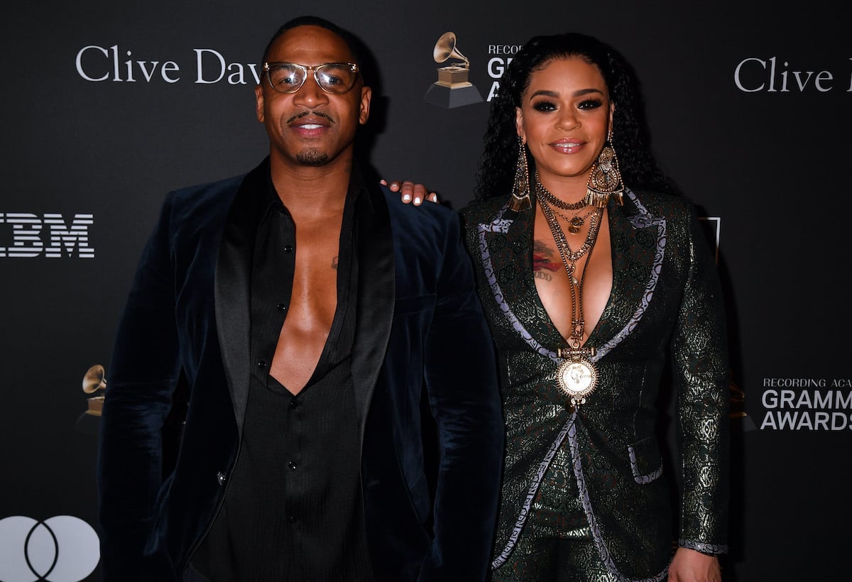 Faith Evans and Stevie J attend The Recording Academy And Clive Davis' 2019 Pre-GRAMMY Gala