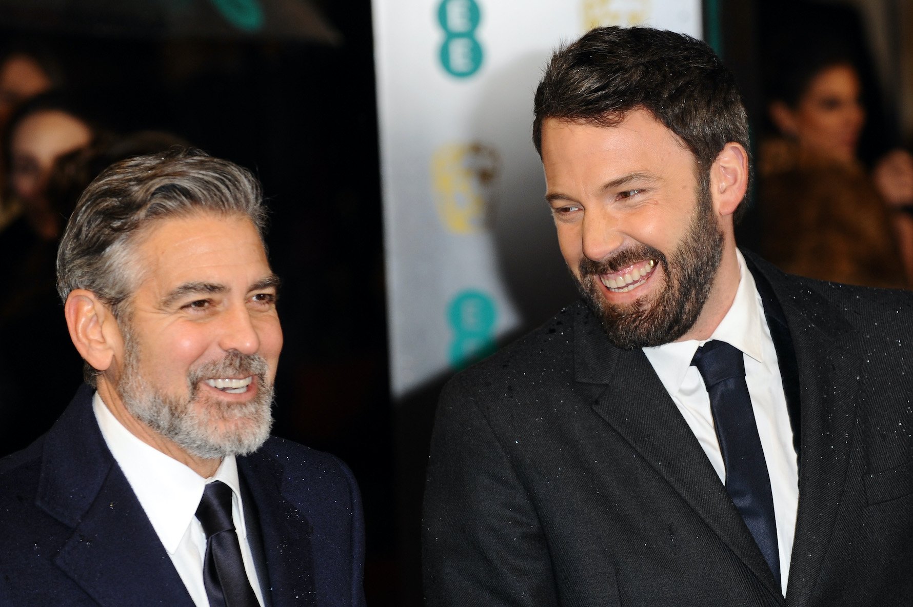 George Clooney and Ben Affleck at the 2013 EE British Academy