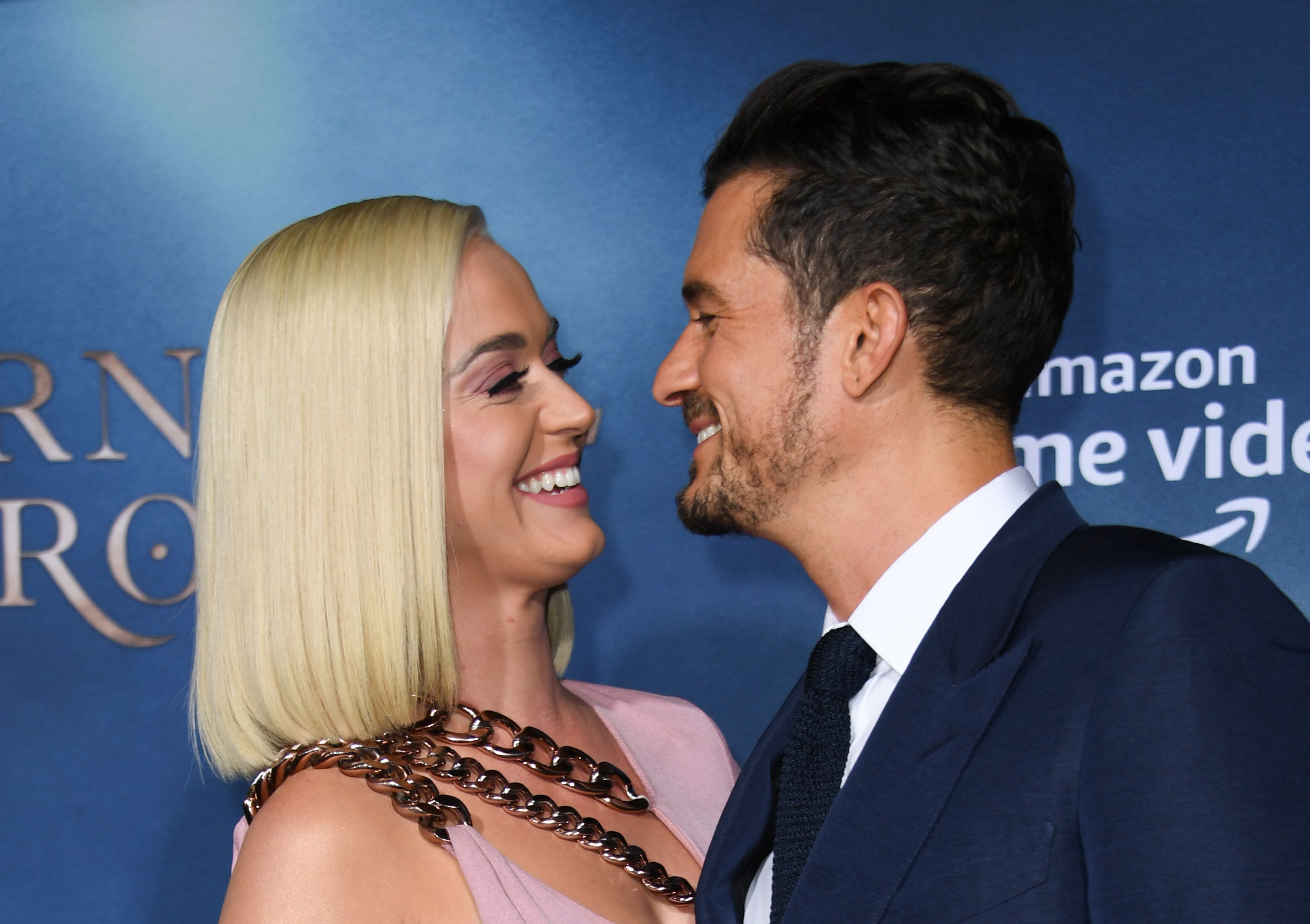 Singer/songwriter Katy Perry and actor Orlando Bloom