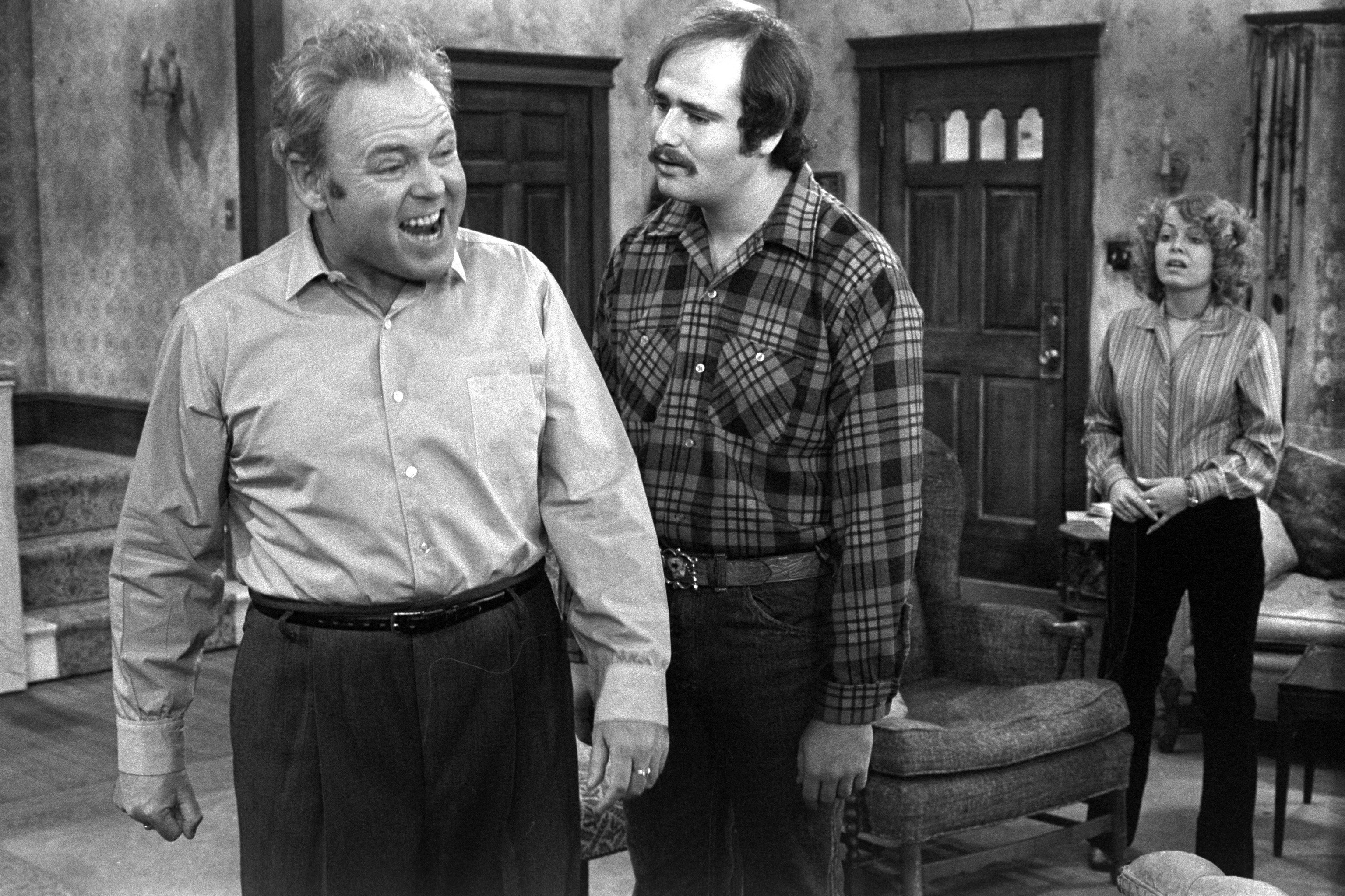 On the set of 'All in the Family'