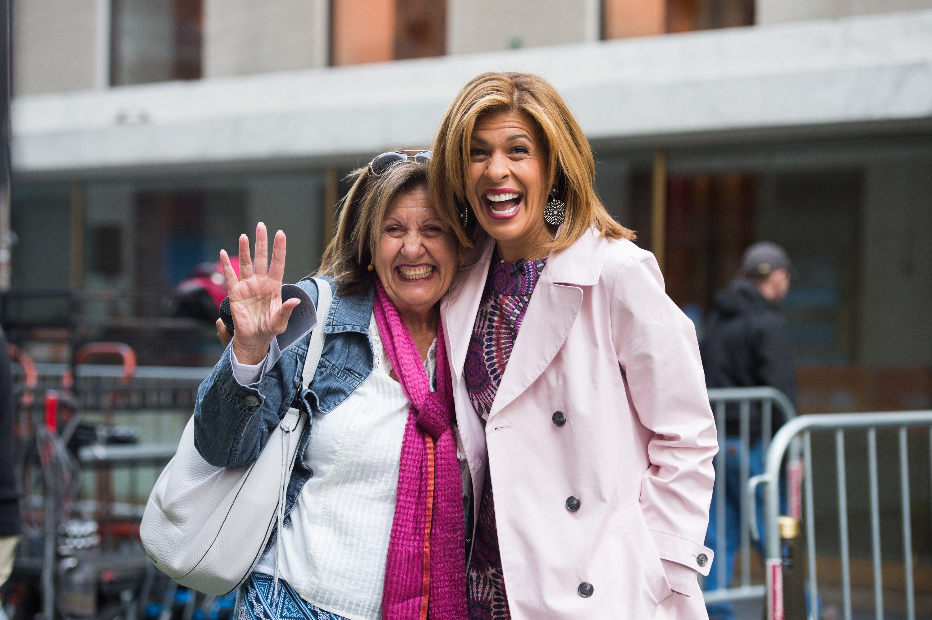 Hoda Kotb, right, of 'Today' with her mother, Sami