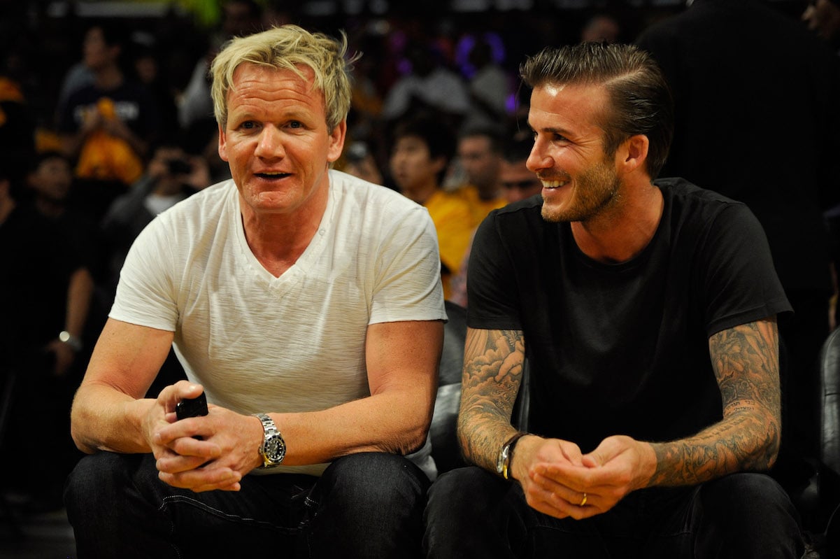 Gordon Ramsay and David Beckham