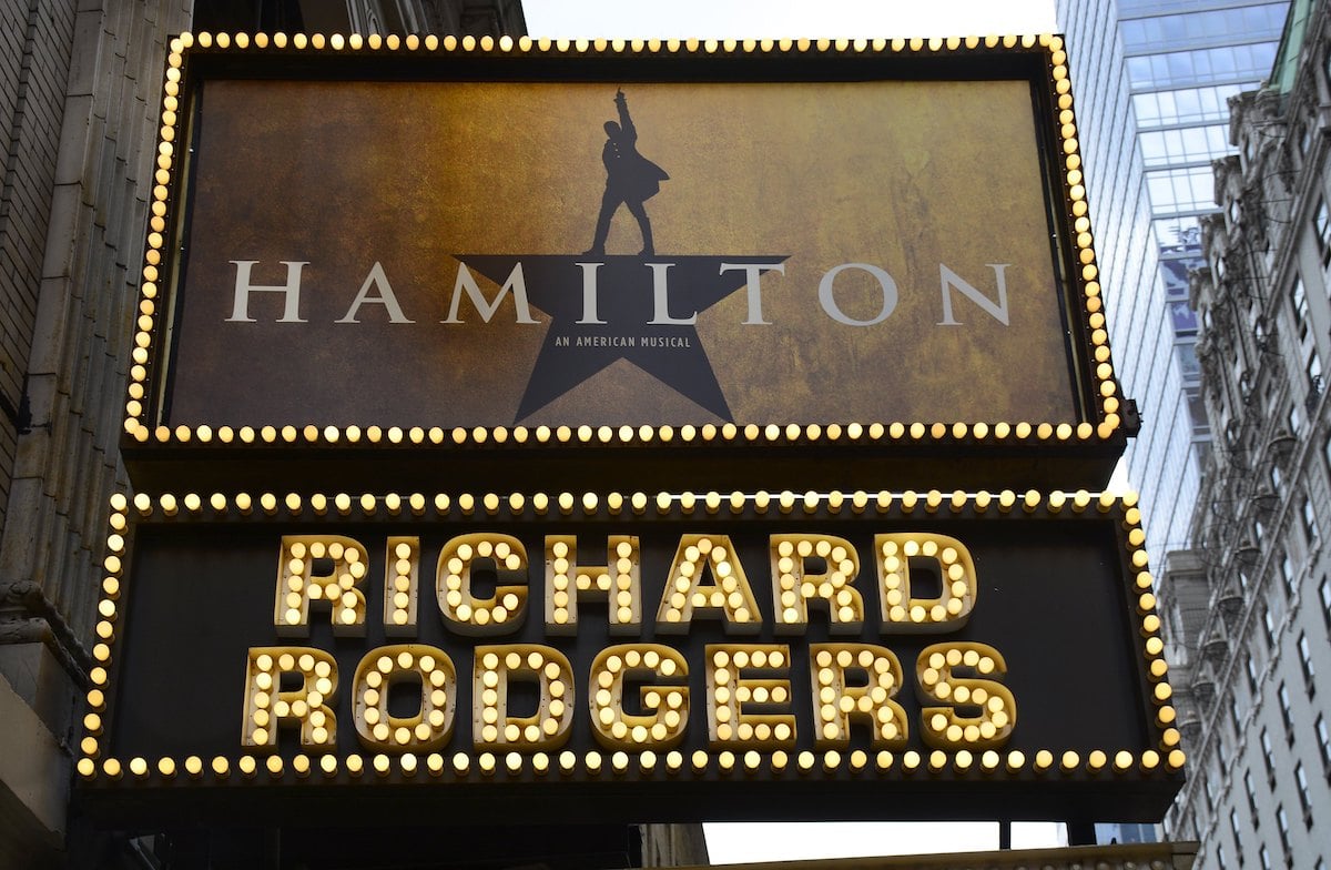 The Richard Rodgers Theatre in New York City, where 'Hamilton' premiered
