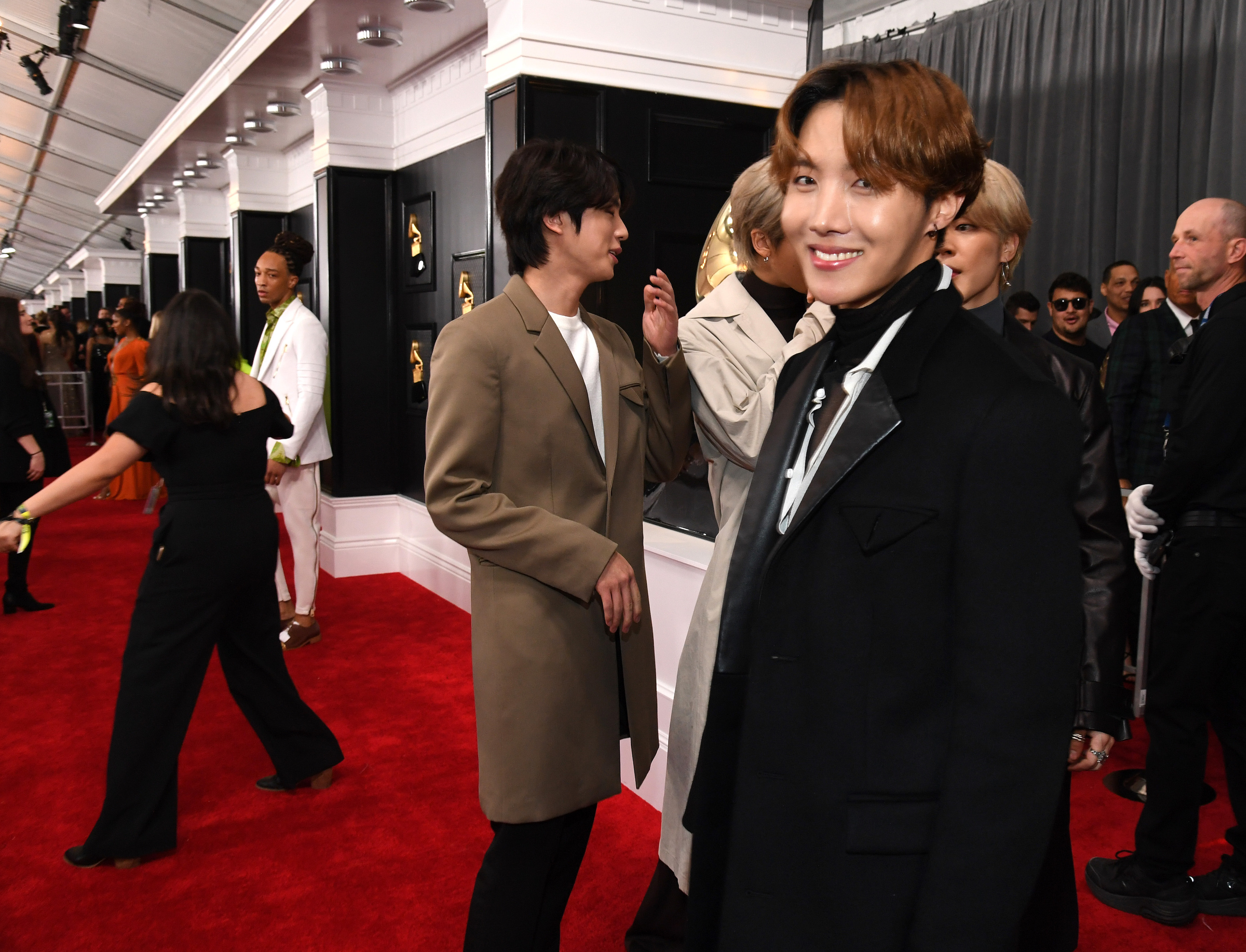 BTS attends the 62nd Annual GRAMMY Awards