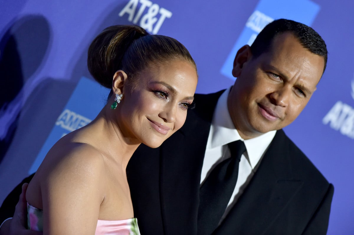 Jennifer Lopez and Alex Rodriguez on the red carpet