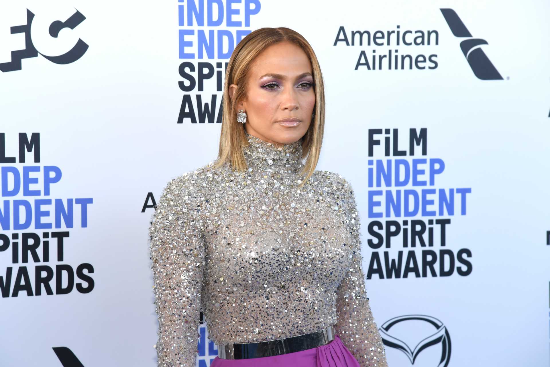 Jennifer Lopez at the 2020 Film Independent Spirit Awards in February 2020 | Jeff Kravitz/FilmMagic
