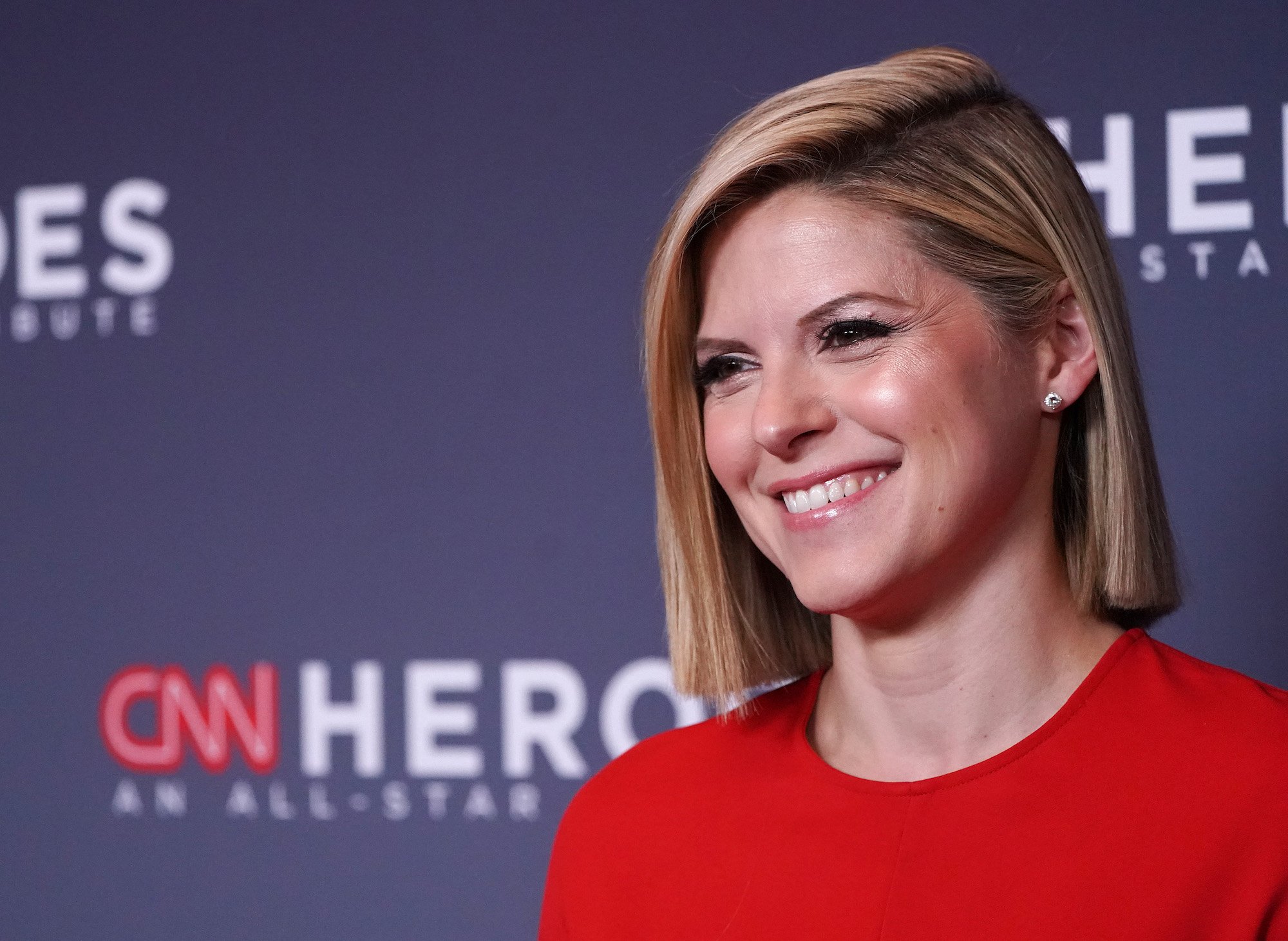 Kate Bolduan smiling, turned to the side