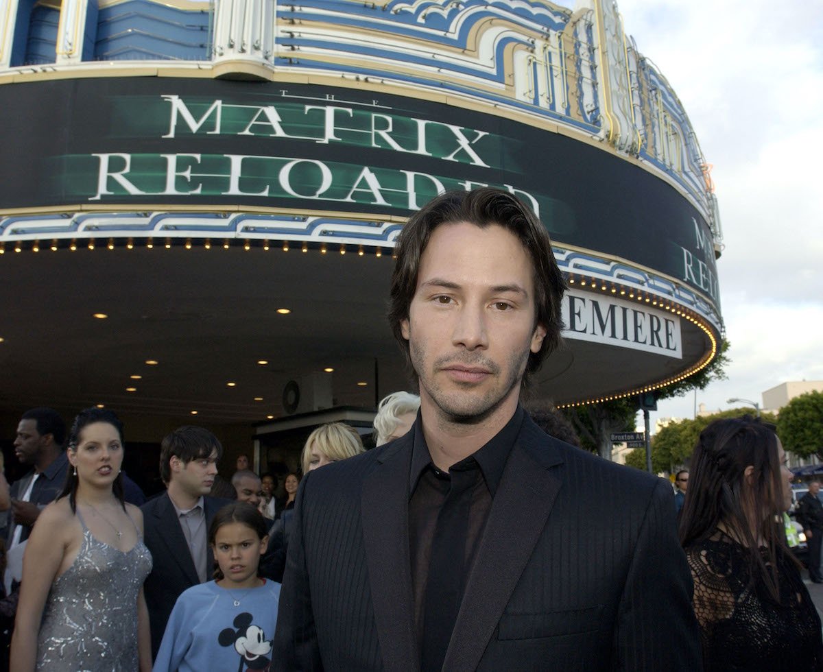 Keanu Reeves at 'The Matrix Reloaded' premiere