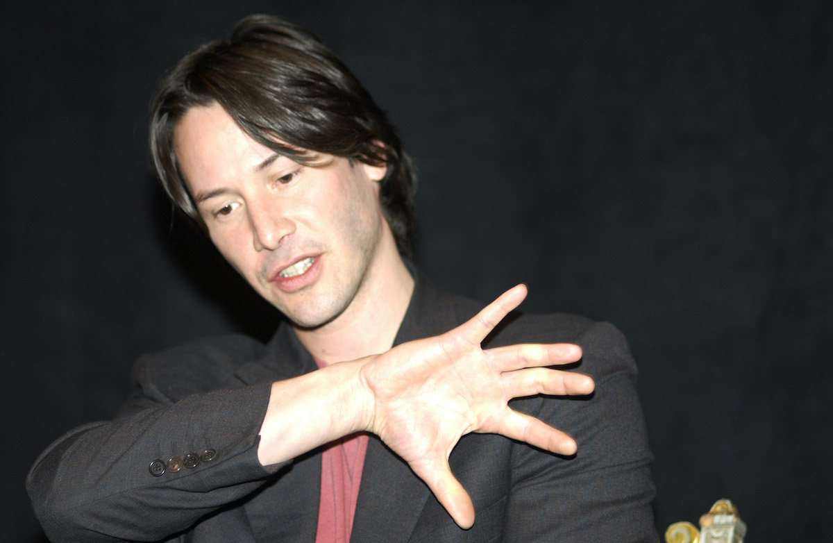 Keanu Reeves at 'The Matrix Reloaded' press conference