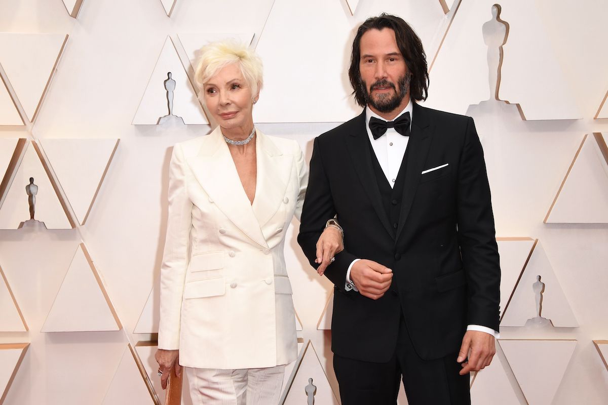 Keanu Reeves and his mother, Patricia Taylor, at the 92nd Oscars