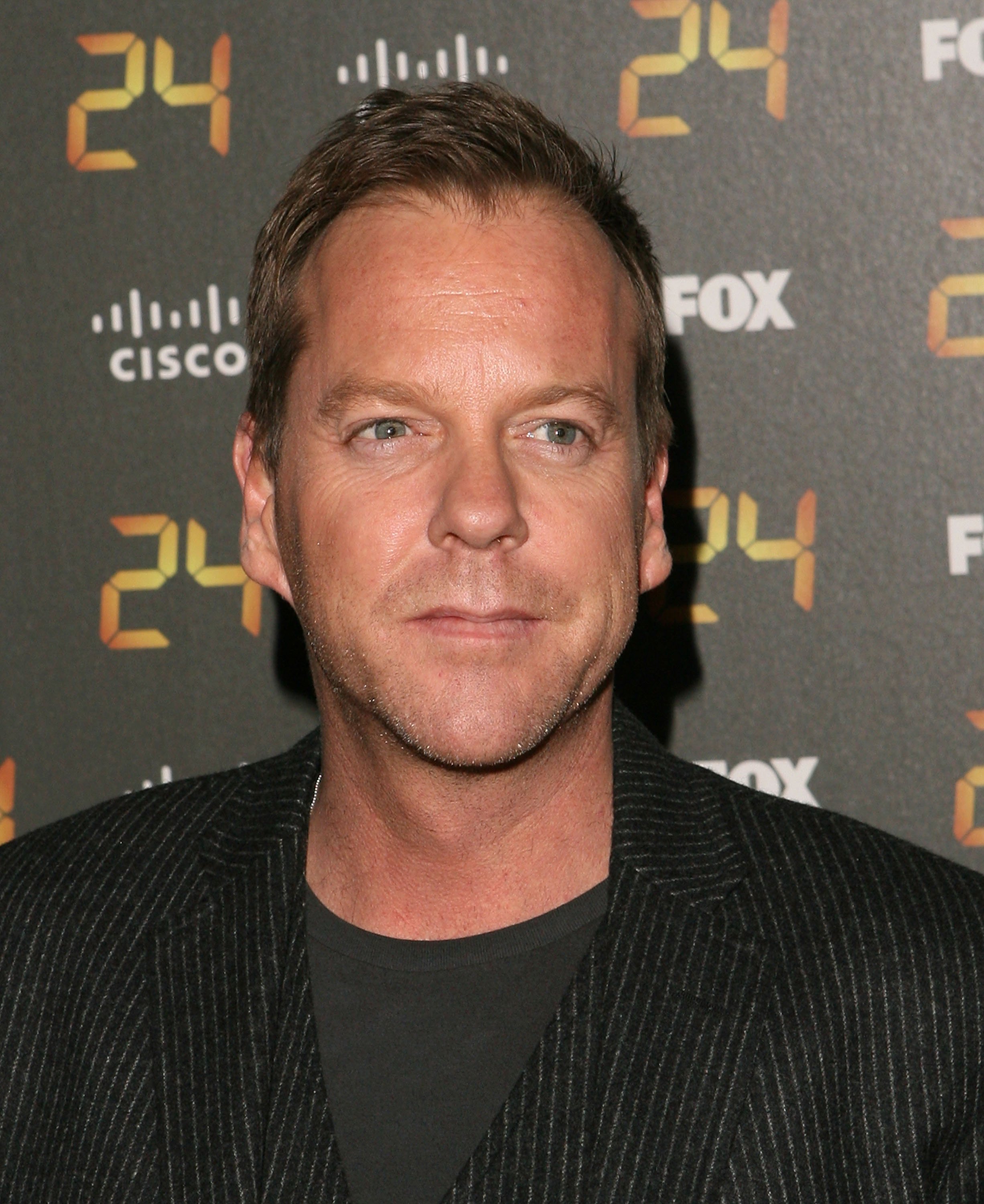 Actor Kiefer Sutherland arrives at the "24" 150th Episode and Season 7 Premiere Party