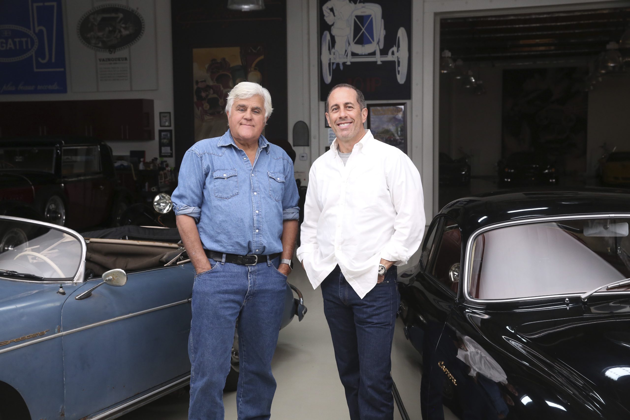 Jerry Seinfeld and Jay Leno