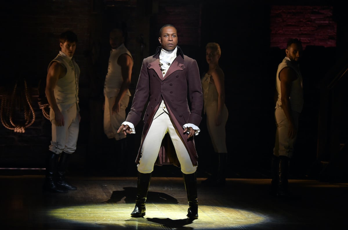 Leslie Odom, Jr. during the 'Hamilton' Grammy performance