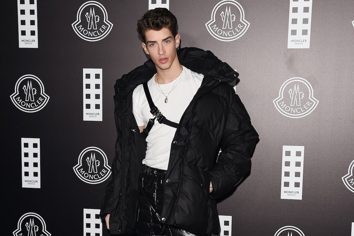 Manu Ríos attends the Moncler fashion show in Milan, Italy