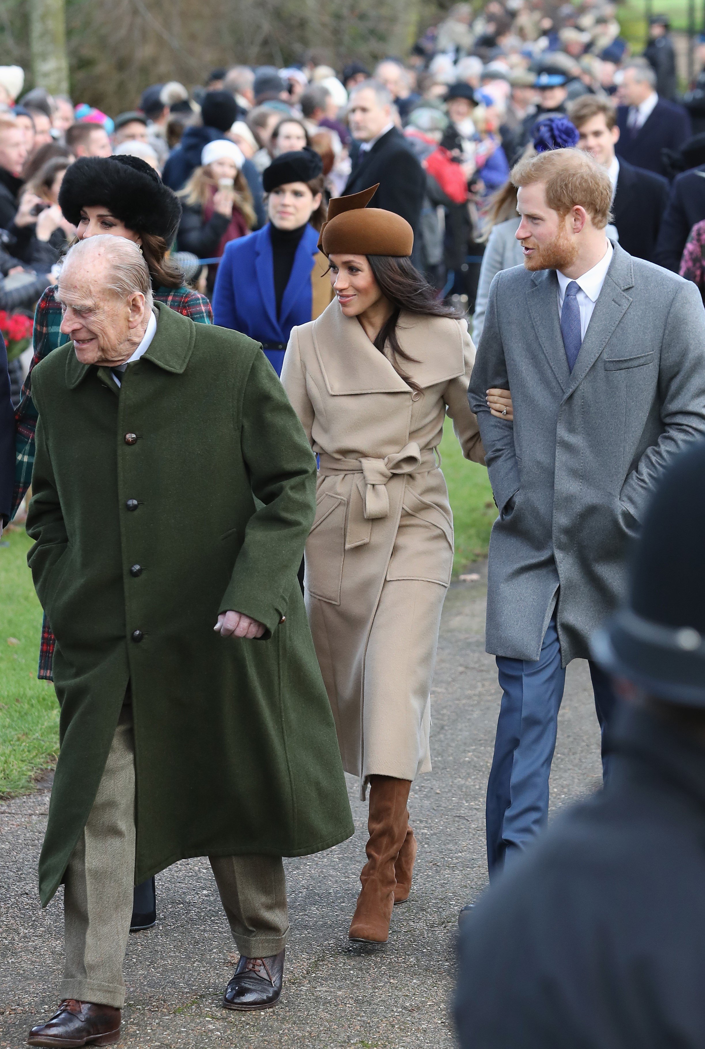 Members of the royal family attend 2017 Christmas Service