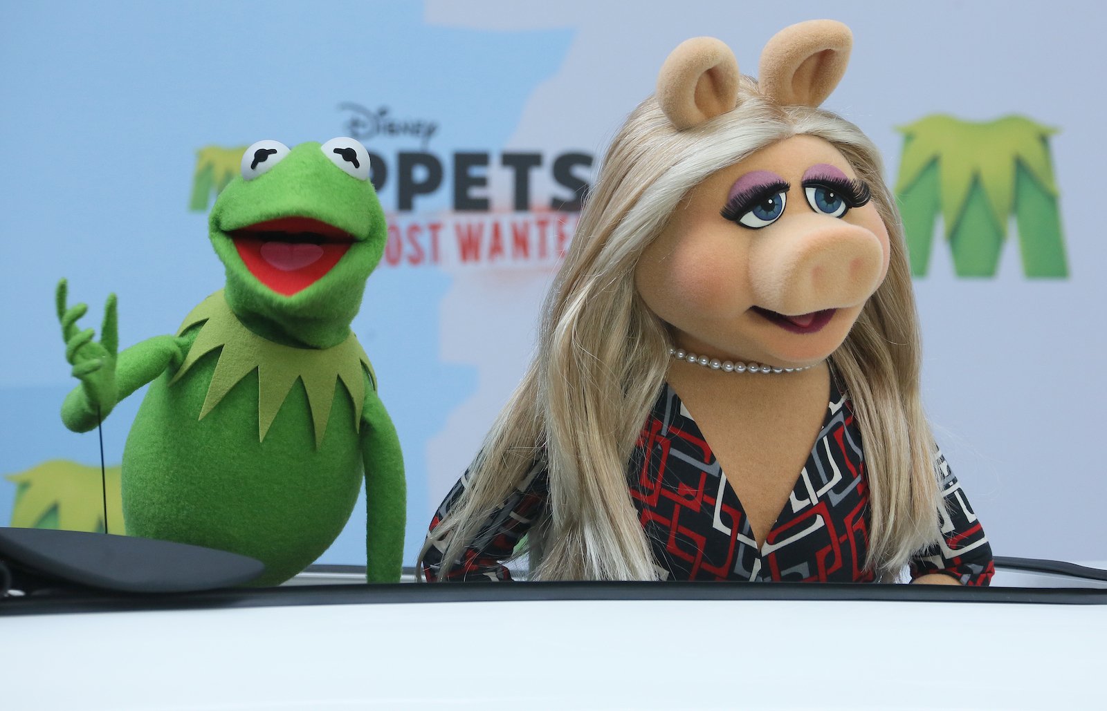 Kermit the Frog and Miss Piggy of 'Muppets Most Wanted'